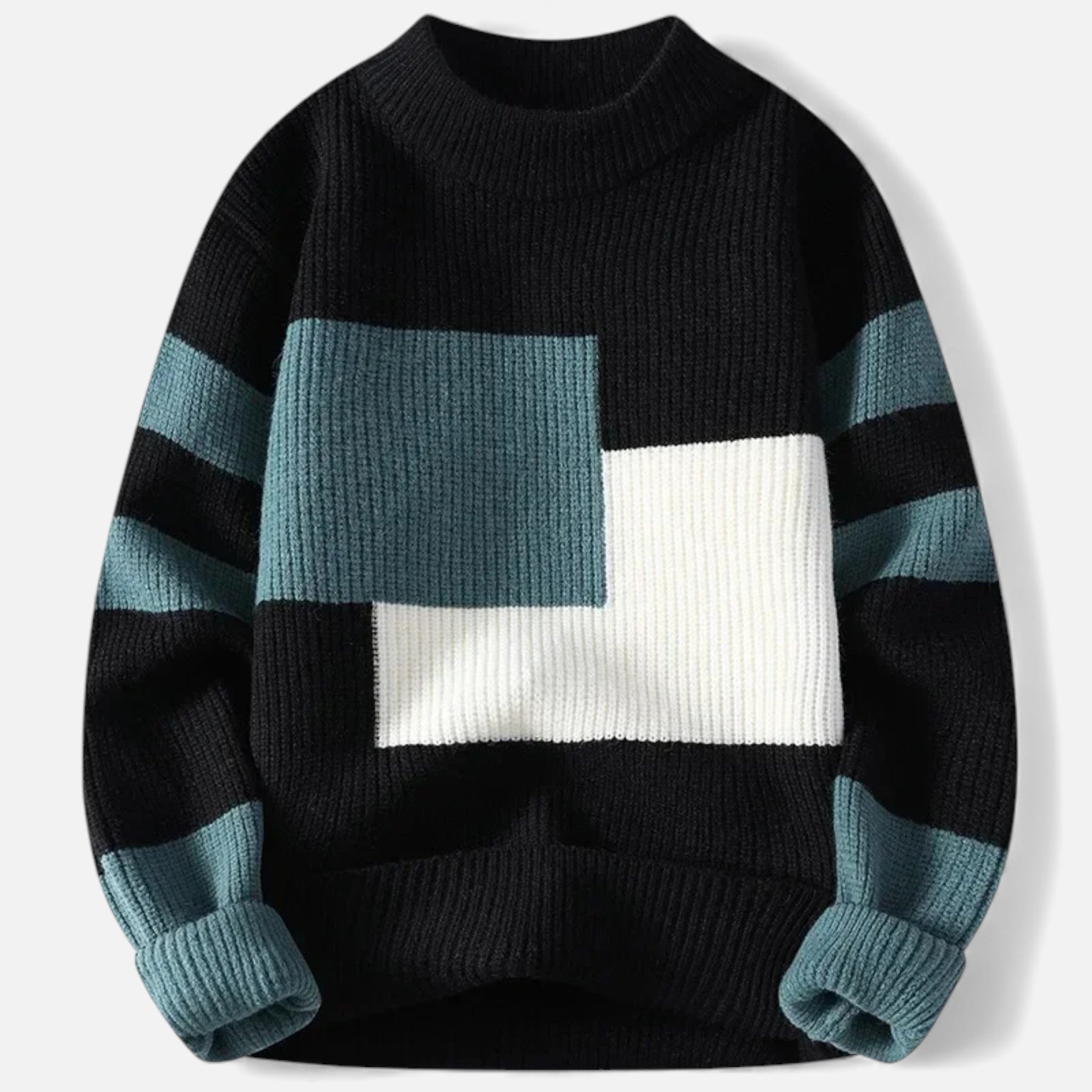 Volarno| Women’s Slight-Stretch Knitted Cabled Sweater