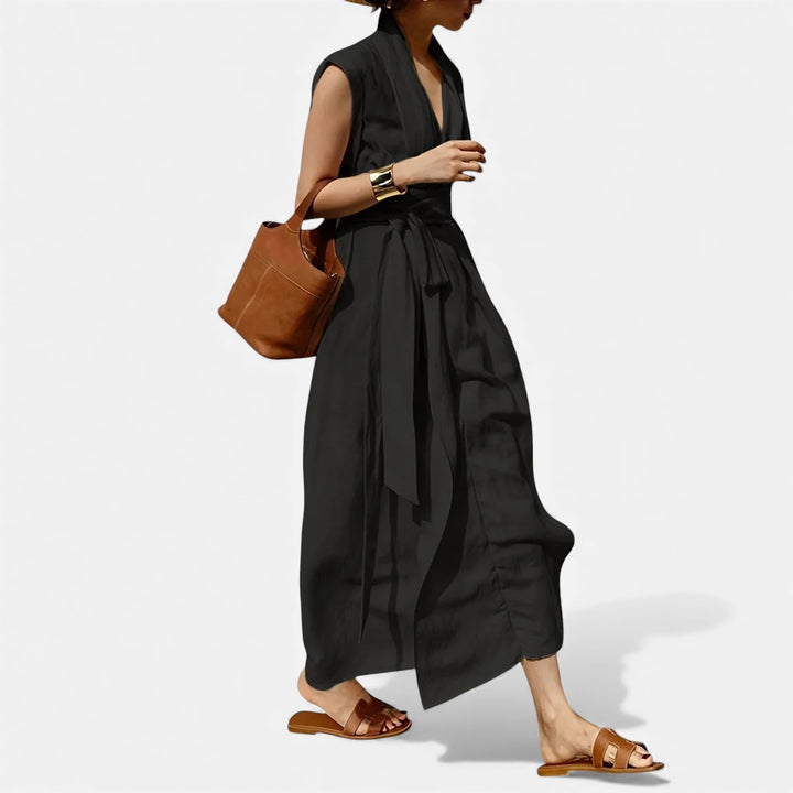 Volarno | Women’s Sleeveless Dress – Heritage Linen Style