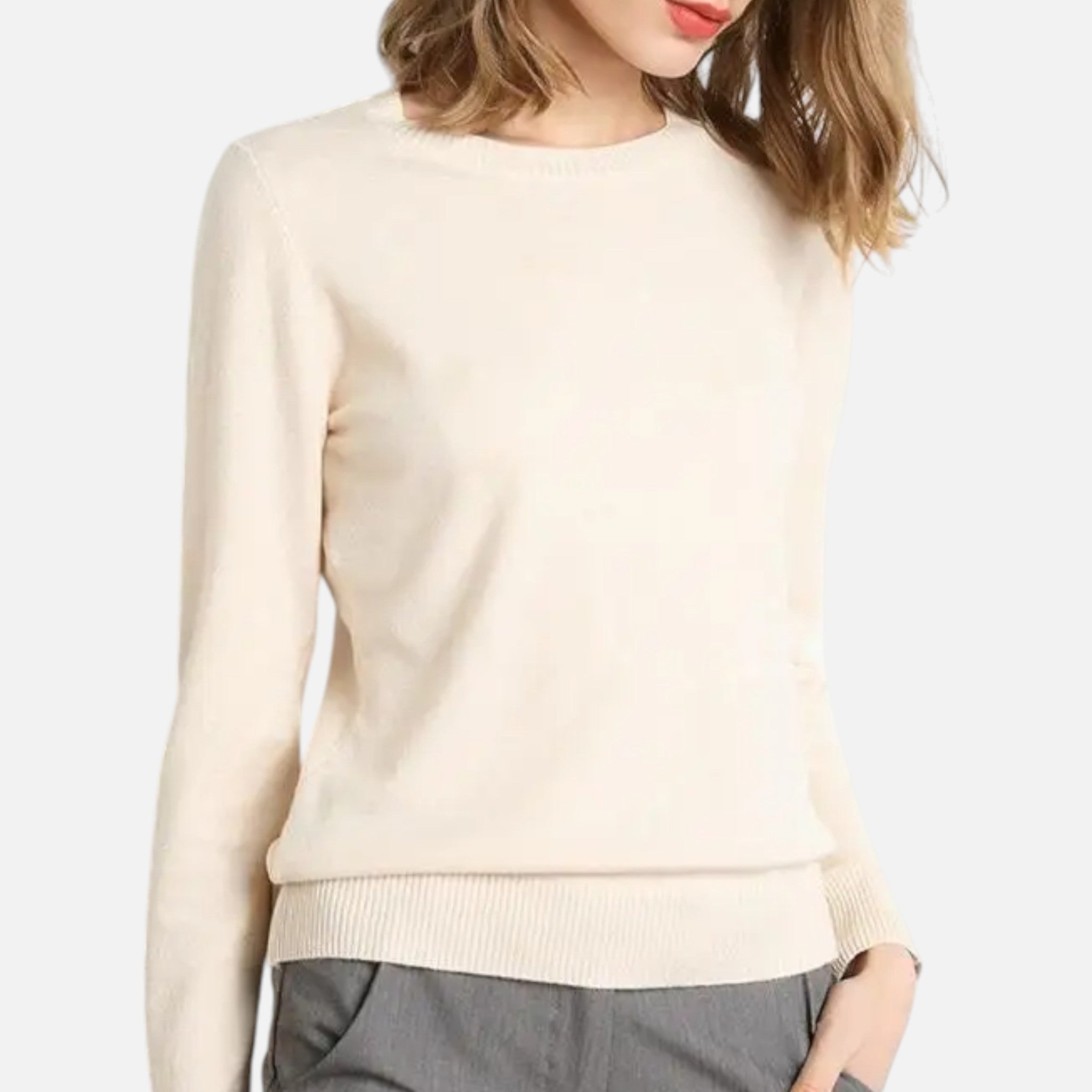 Volarno | Women’s Merino Wool Crewneck Sweater