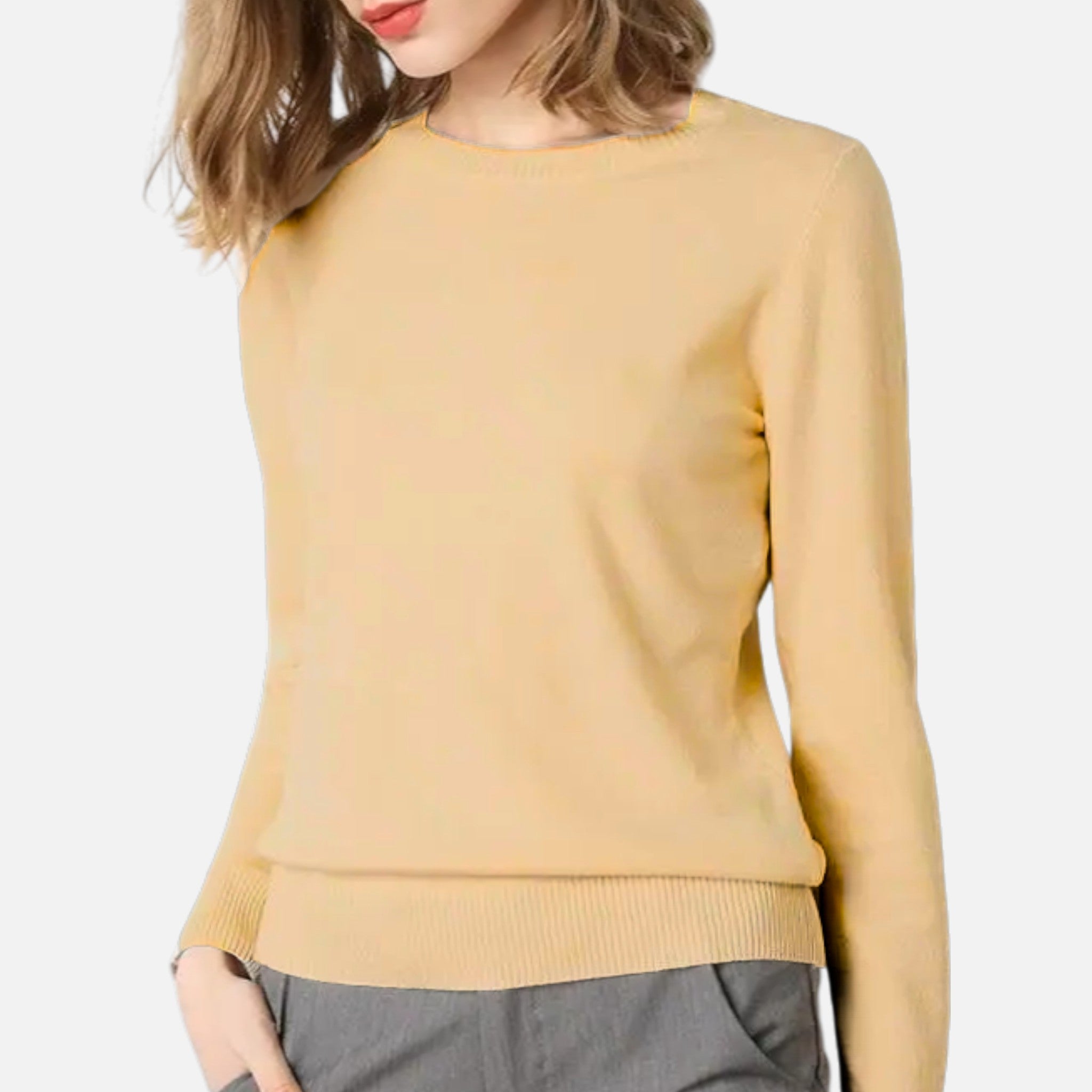 Volarno | Women’s Merino Wool Crewneck Sweater
