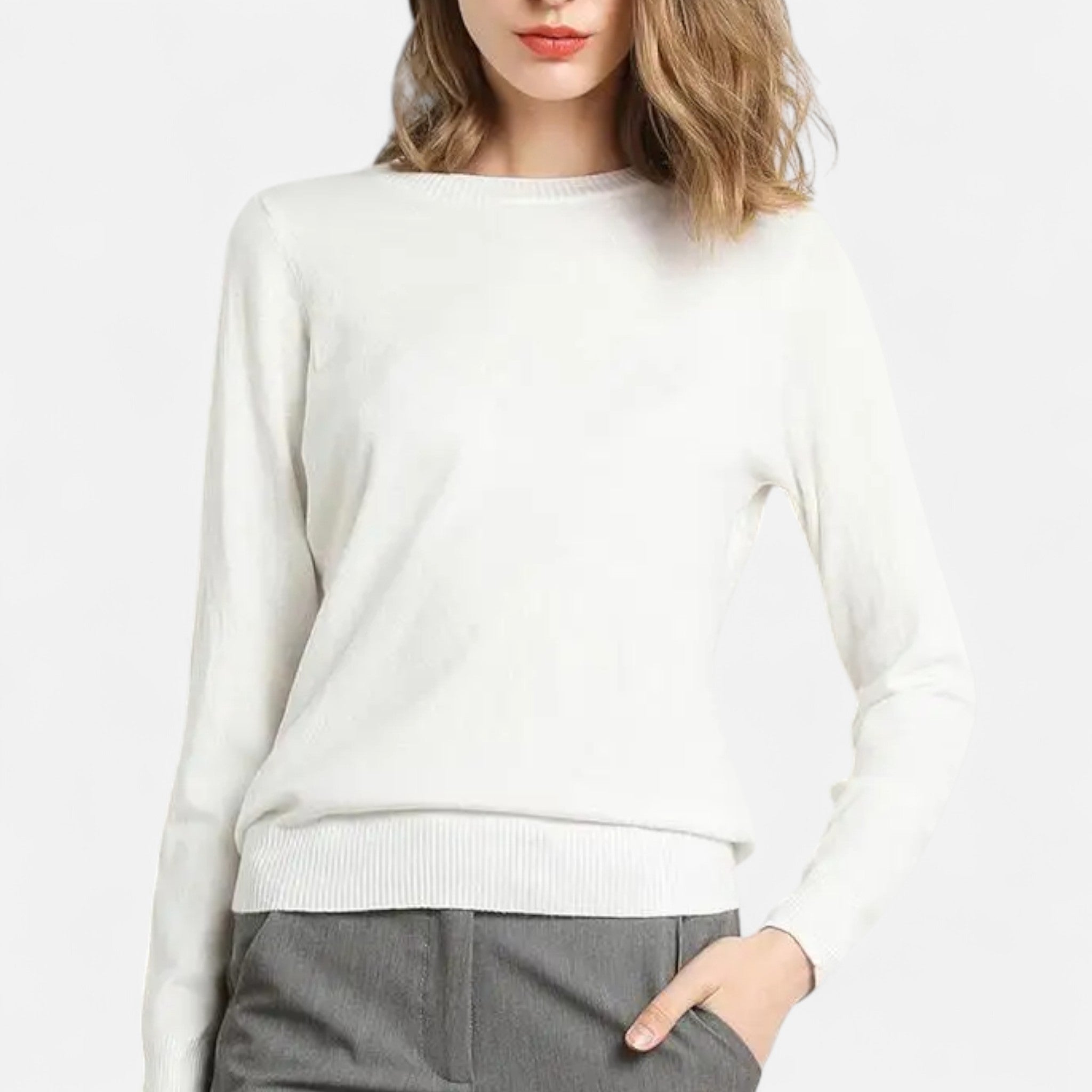 Volarno | Women’s Merino Wool Crewneck Sweater