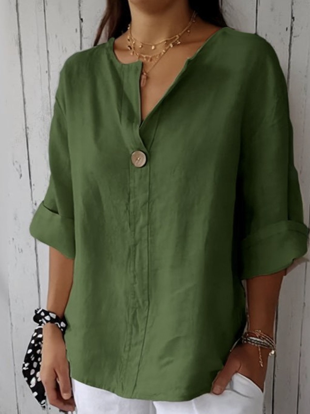 Volarno | Casual V-Neck Blouse