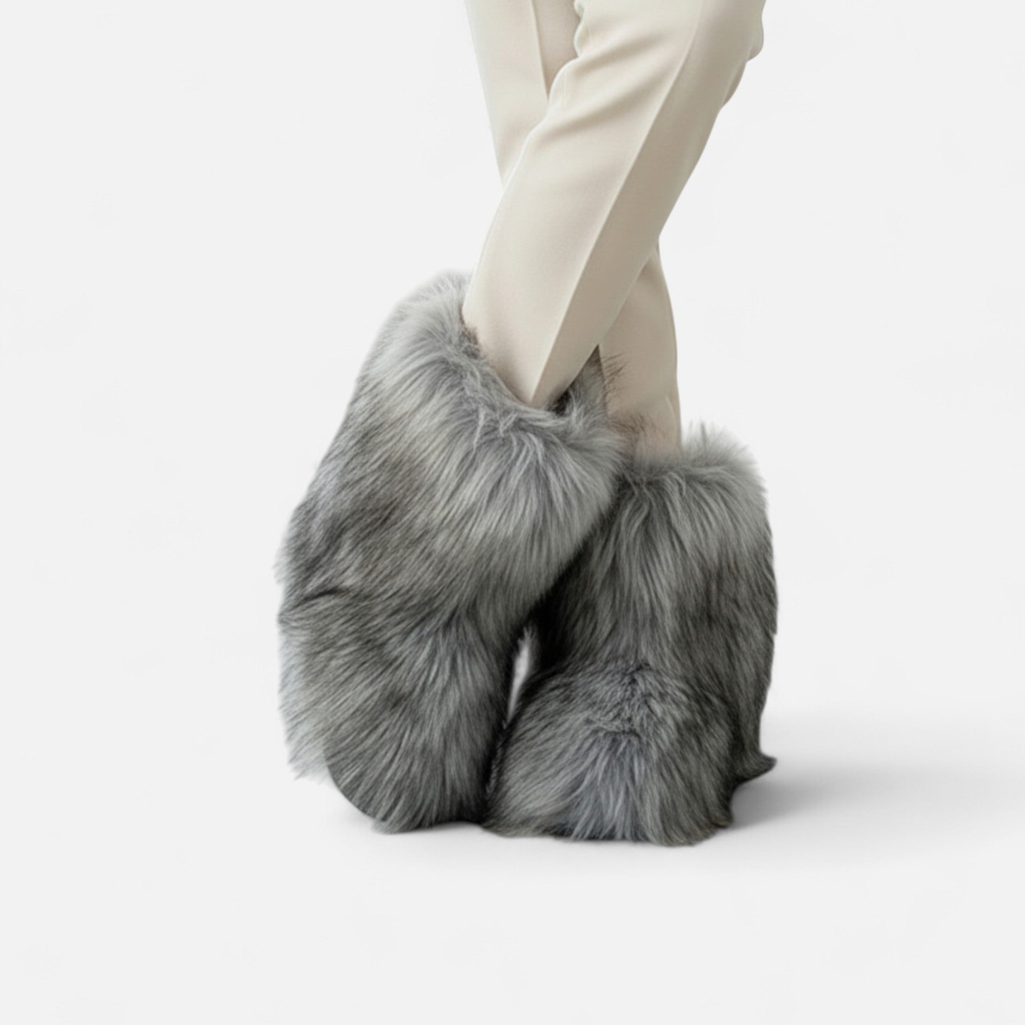 Volarno | Women’s Faux Fur Boots – Winter Luxe Comfort
