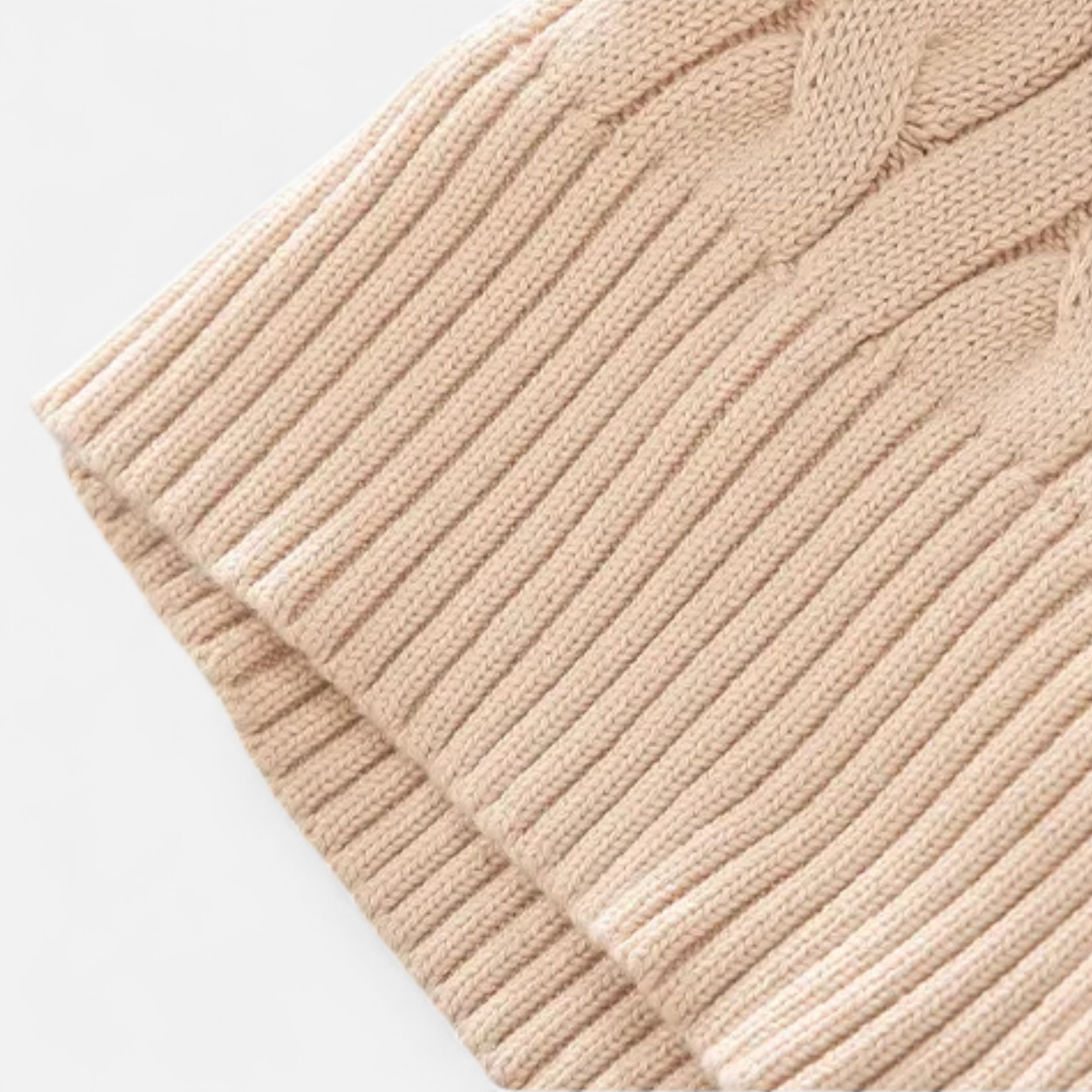 Volarno | Men’s Thick-Knit Turtleneck Zip Sweater