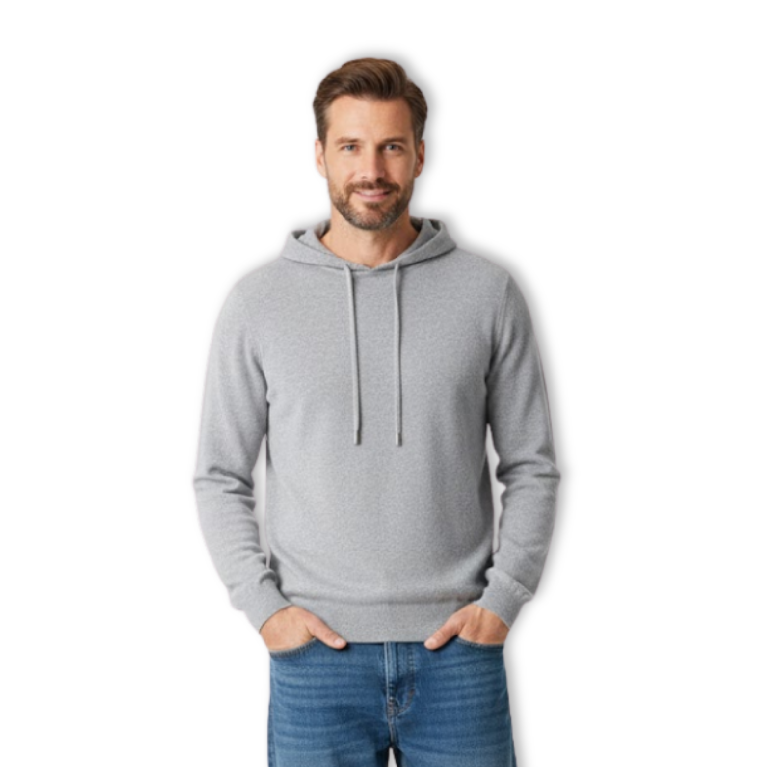 Volarno | Cashmere Merino Wool Knitted Sweatshirt Hoodie One-piece Ready-to-wear