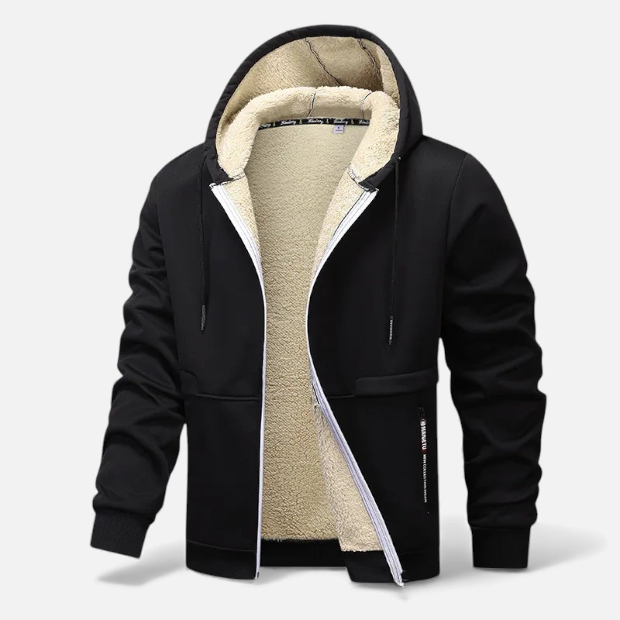 Volarno | Men’s Fleece-Lined Winter Hoodie Jacket