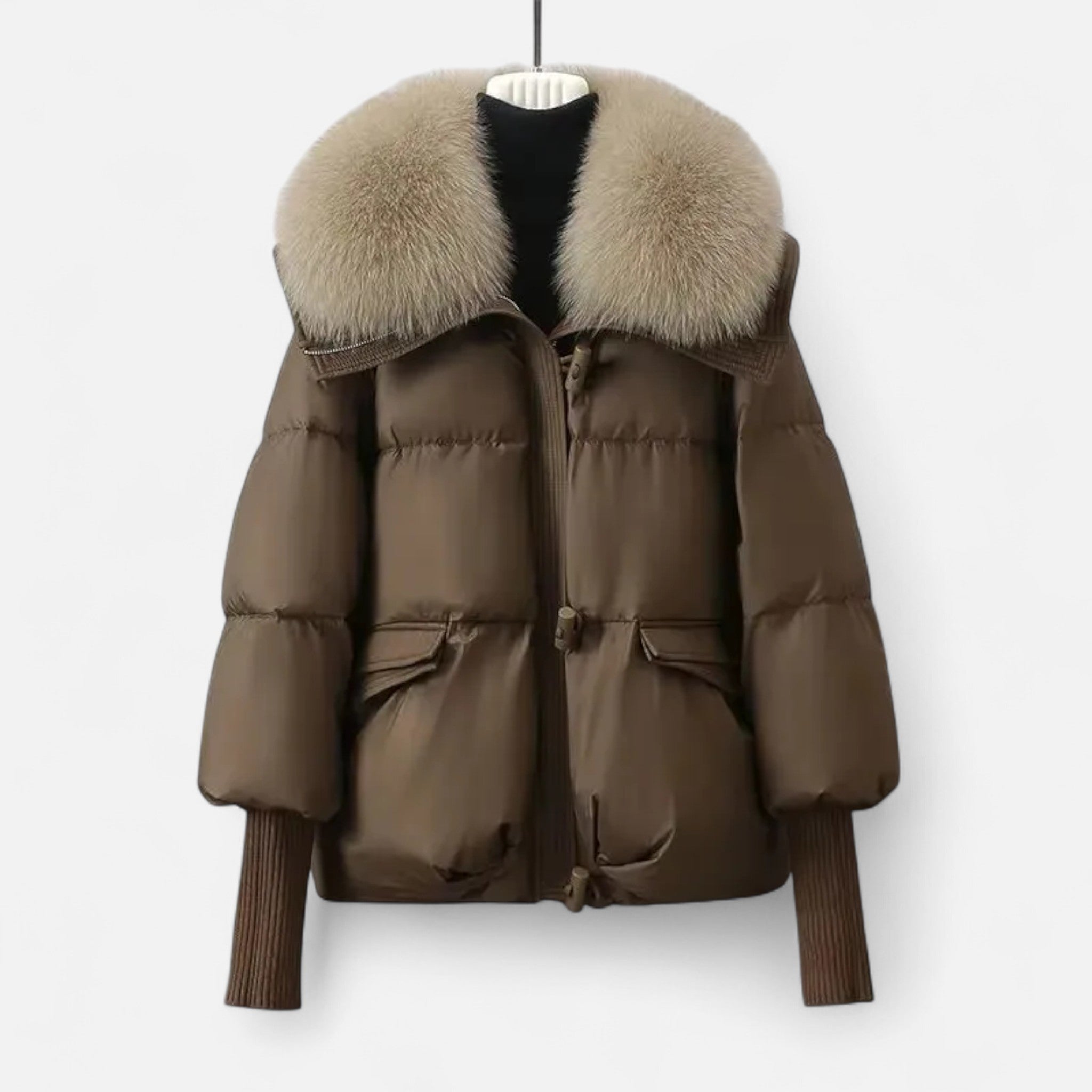 Volarno | Women’s Fur-Collar Down Cotton Jacket