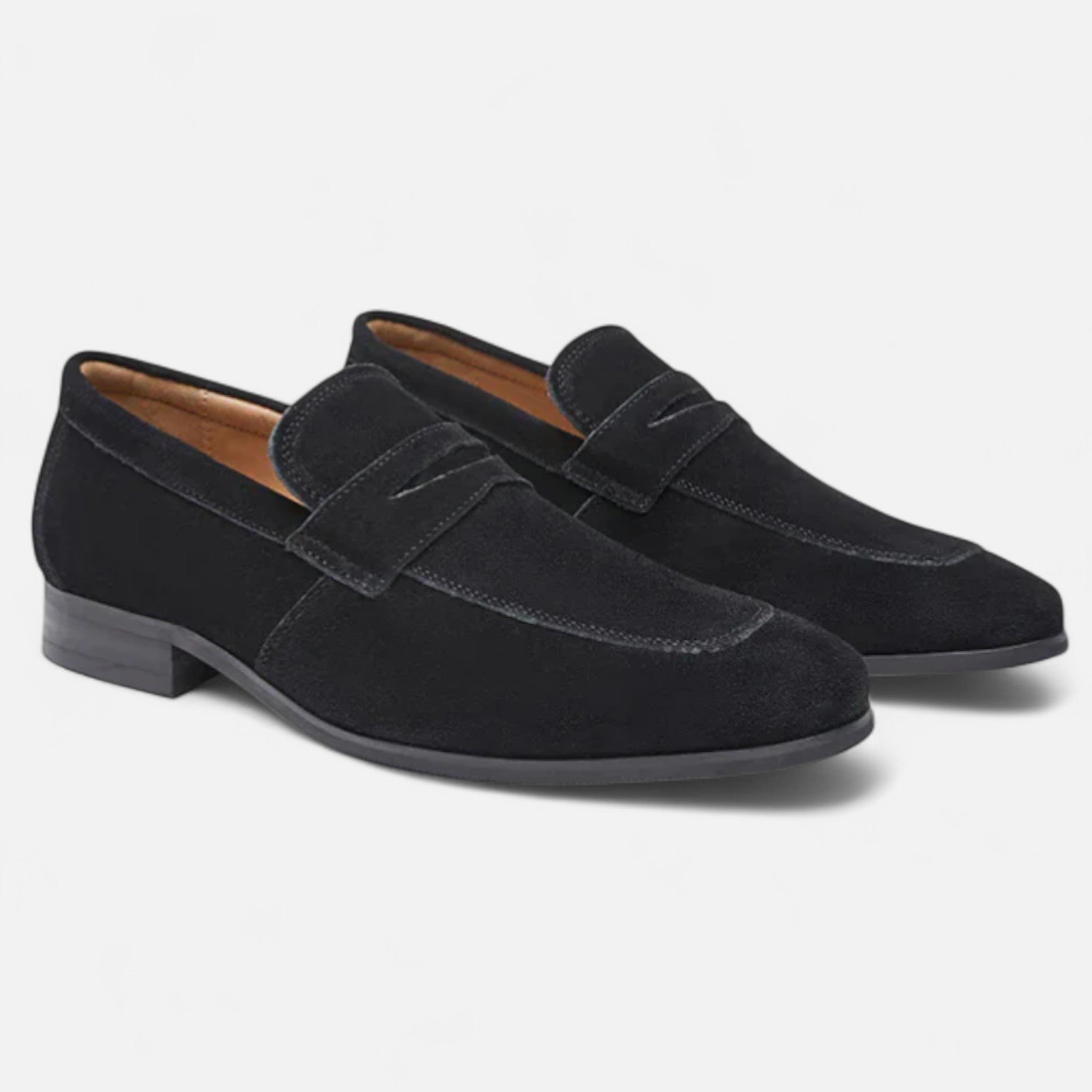 Volarno | Men’s Suede Penny Loafers – Iconic Elegance, Timeless British Craft