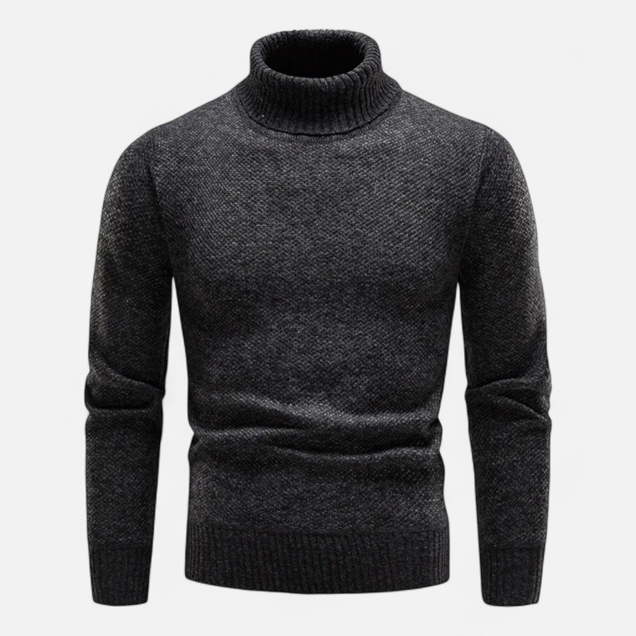 Volarno | Men’s Knitted Turtleneck Sweater – Thick Winter Warmth
