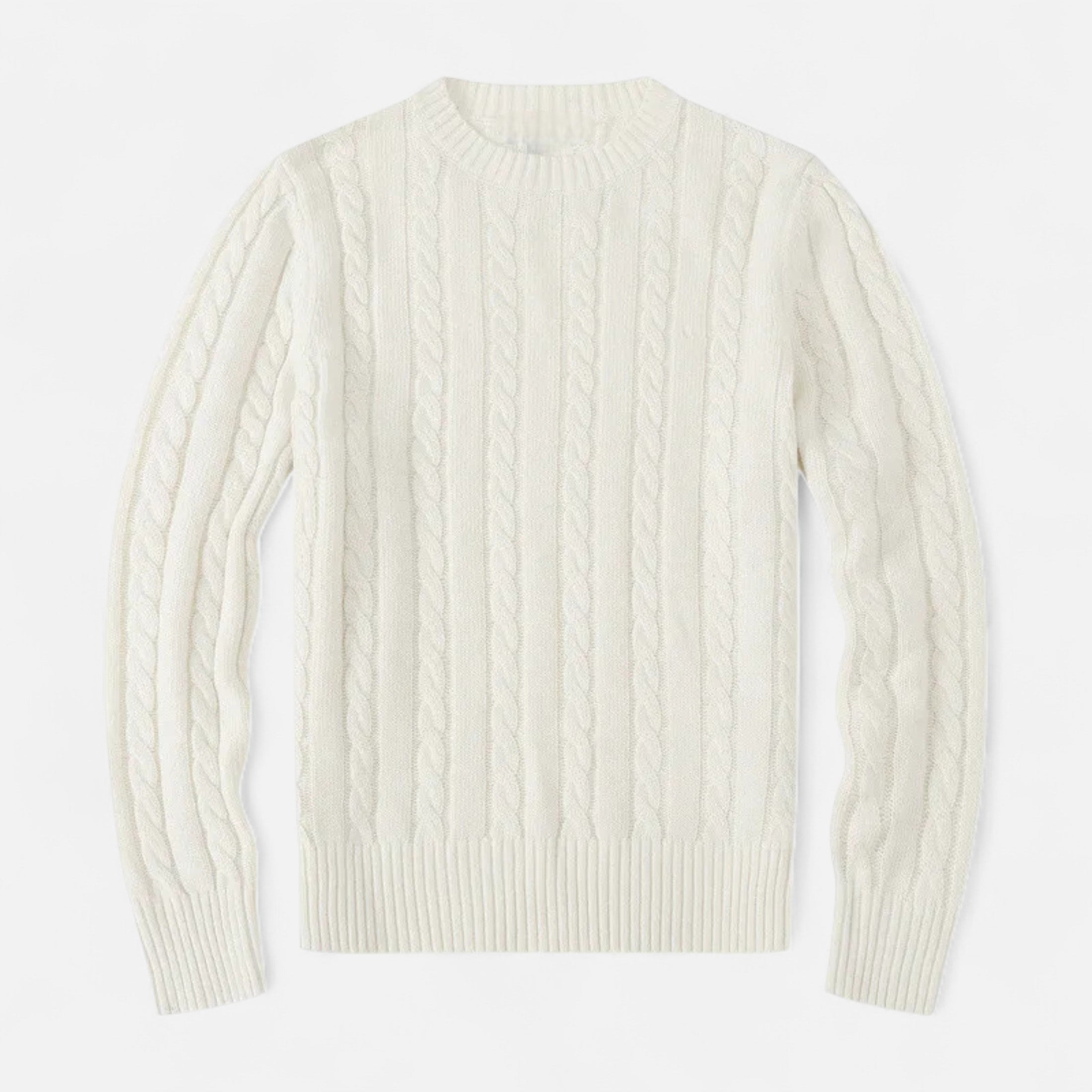 Volarno | Men’s Cotton Blend Sweater – Timeless Round Neck Style