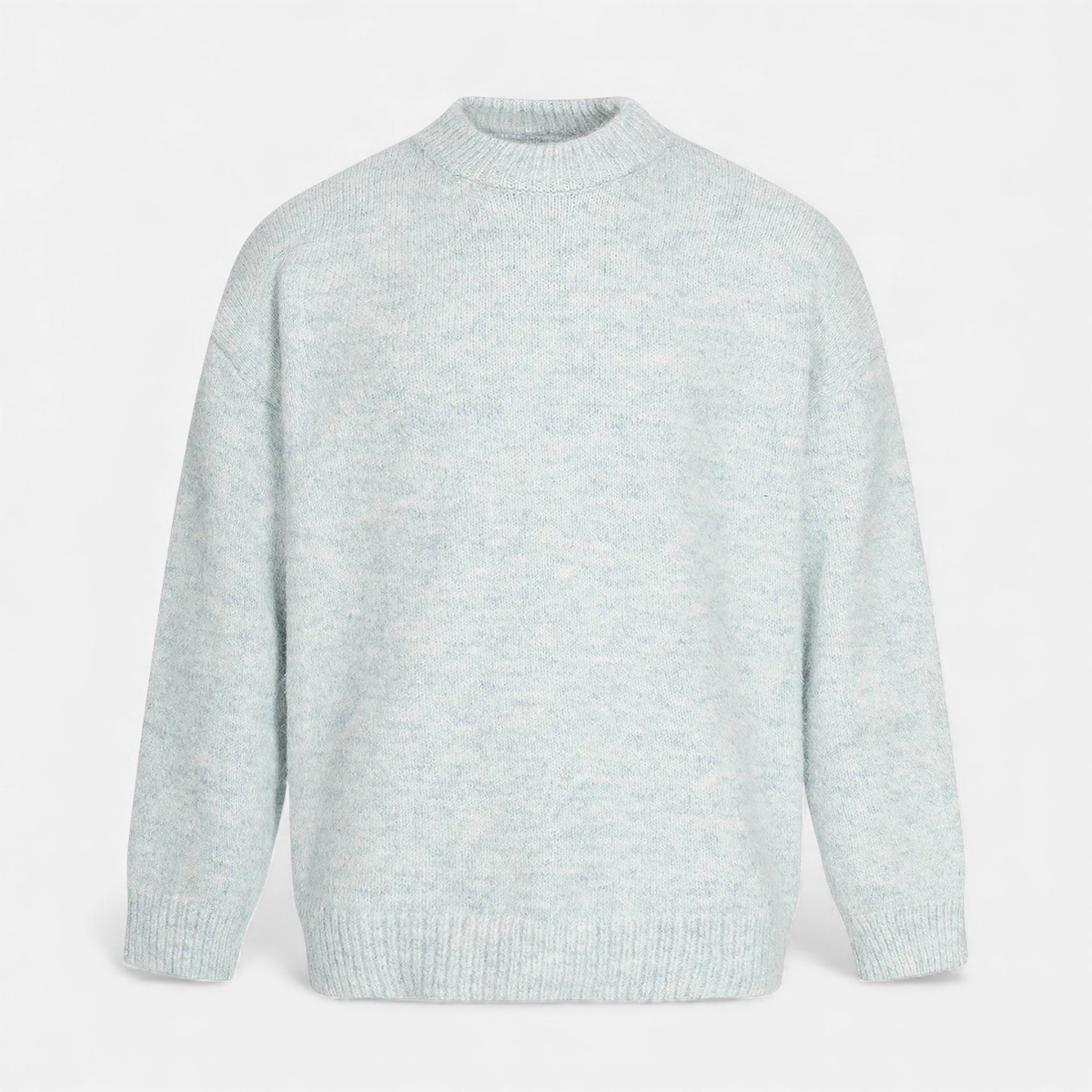 Volarno | Men’s Wool-Effect Crew Neck Sweater