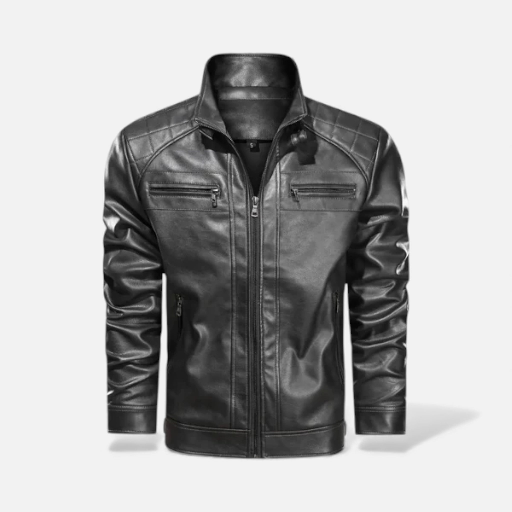 Volarno | Men’s Leather Biker Jacket – Cornelius Edition