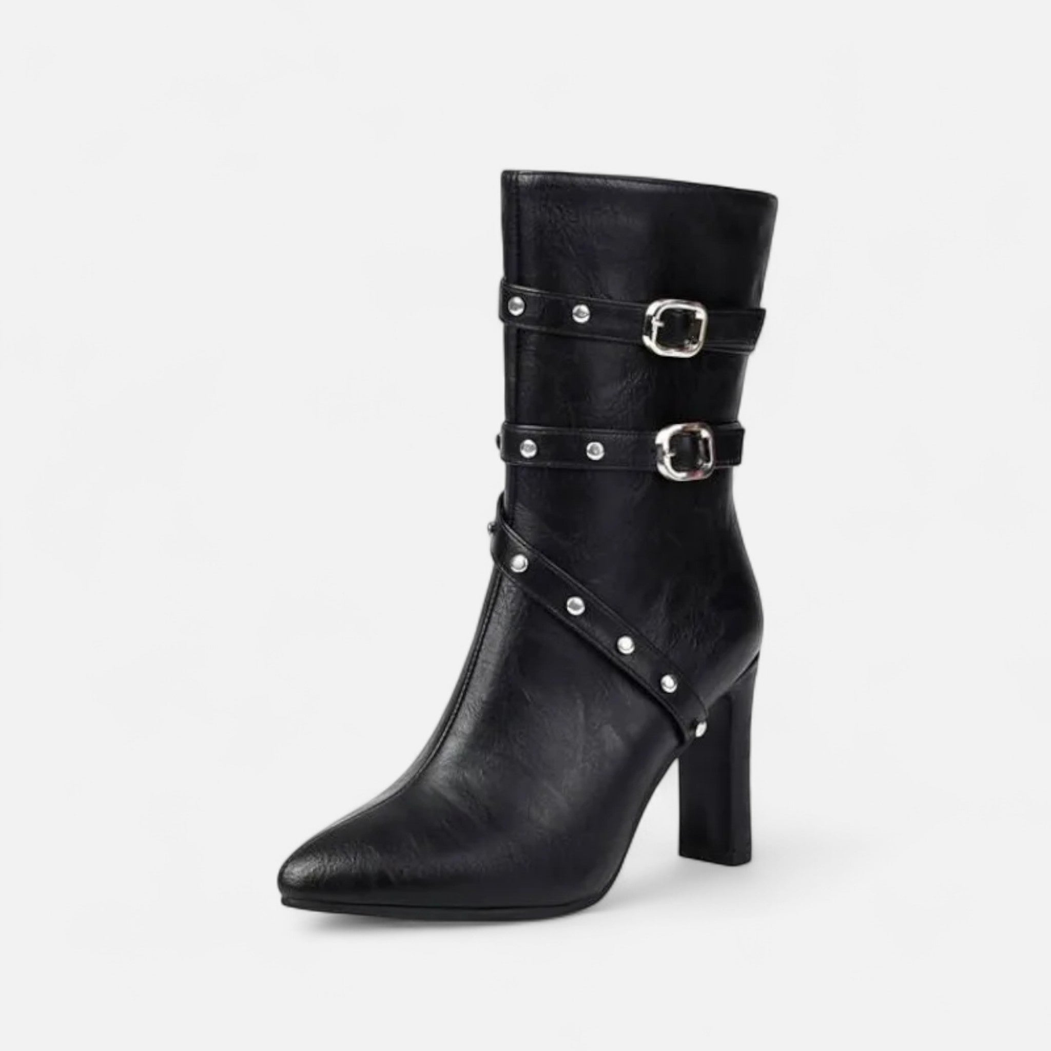 Volarno | Women’s Leather Ankle Boots – Winter Luxe Pointed Toe