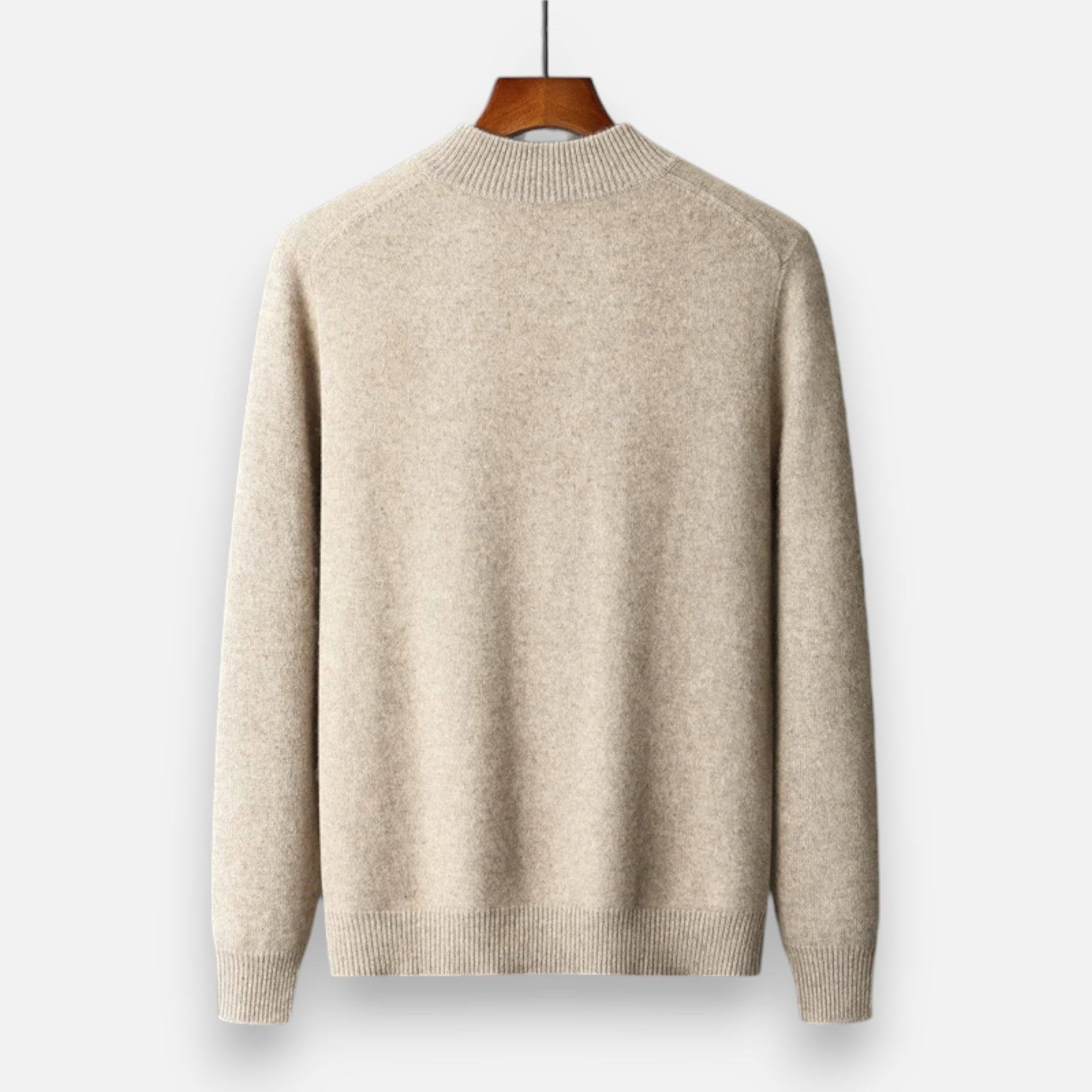 Volarno | Men’s Merino Wool Zip Sweater