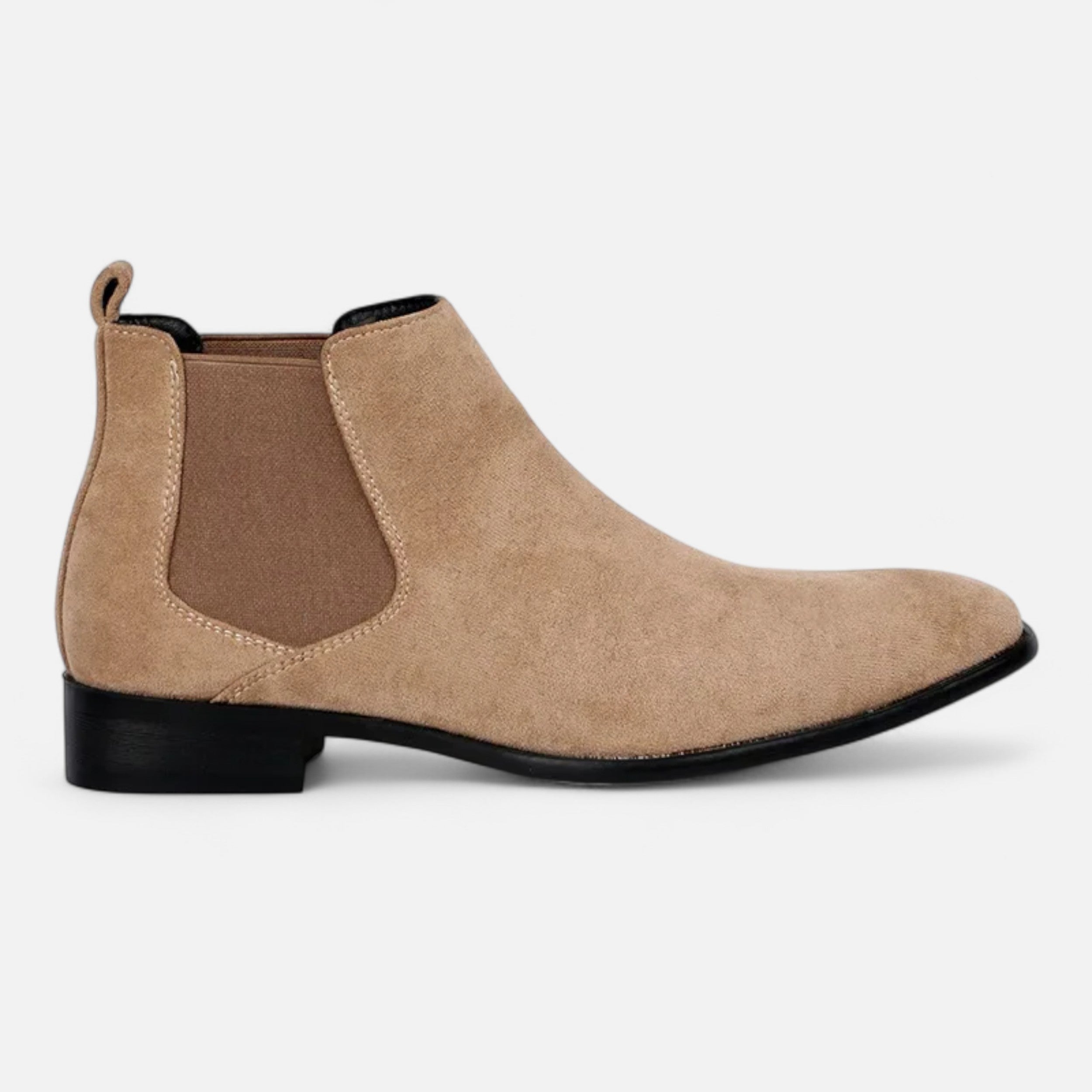 Volarno | Men’s Suede Square-Toe Chelsea Boots