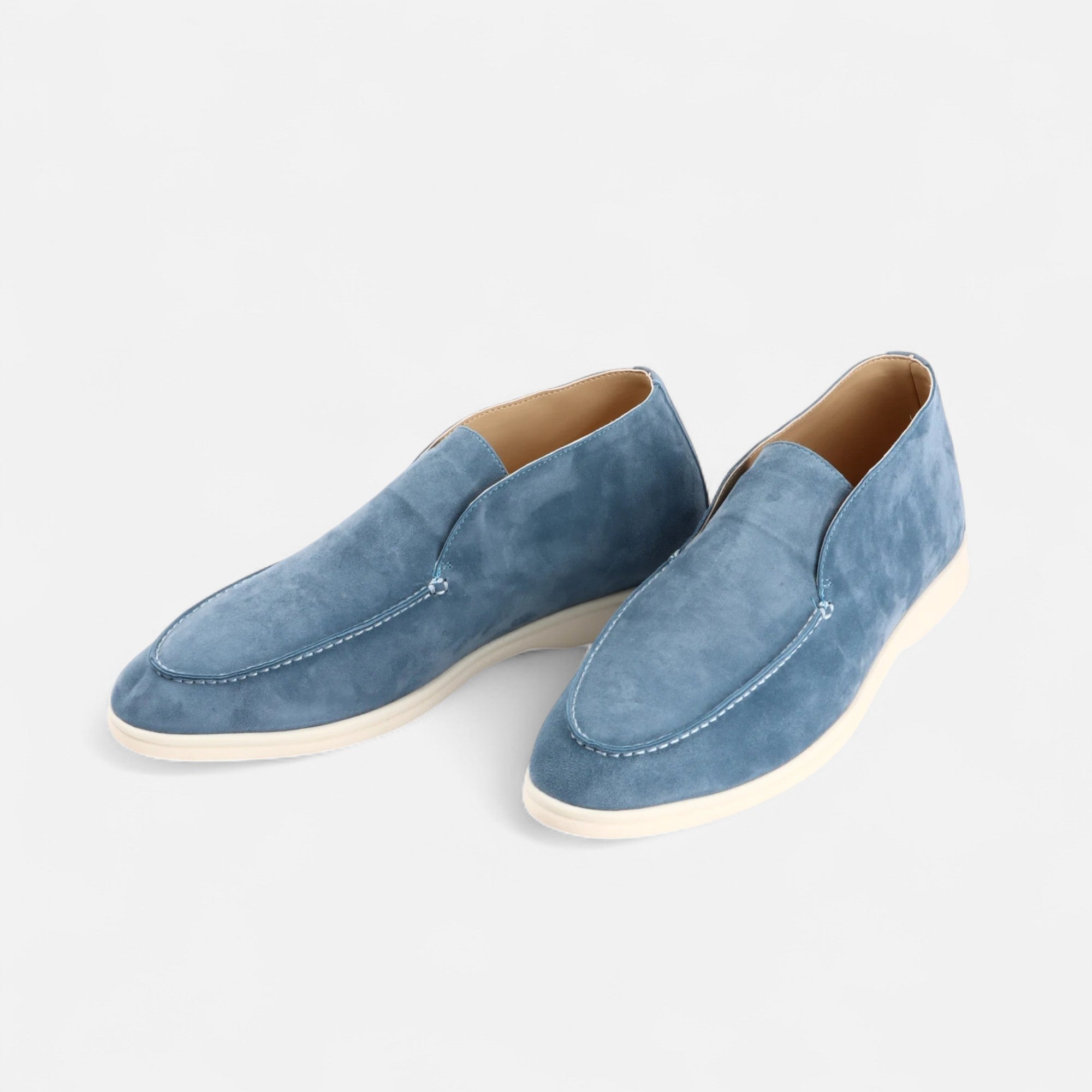 Volarno | Men’s Suede Mule Loafers in Heritage Camel