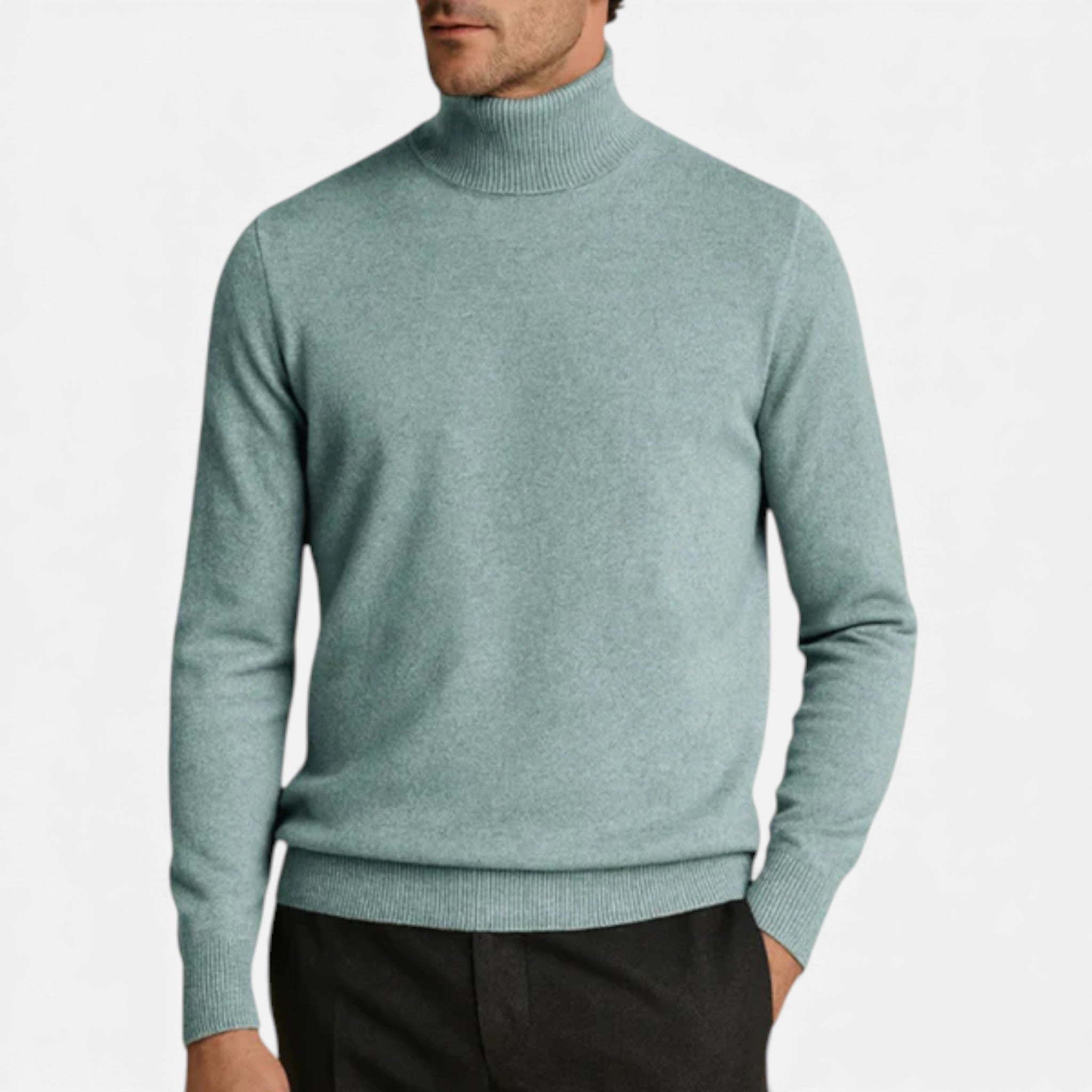 Volarno | Men’s Ribbed Turtleneck Jumper – Sinclair Edition