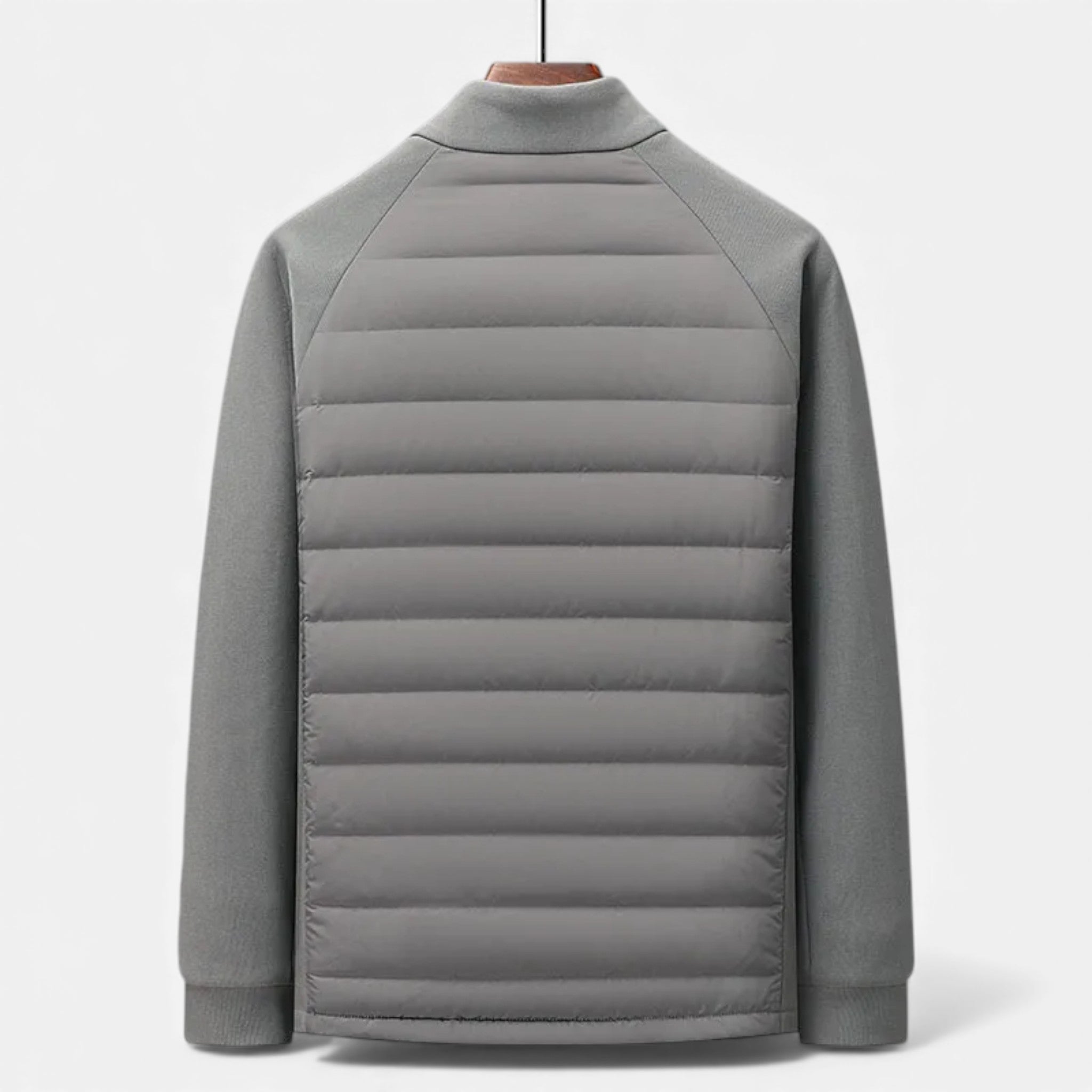 Volarno | Men’s Quilted Down Jacket with Stand-Up Collar