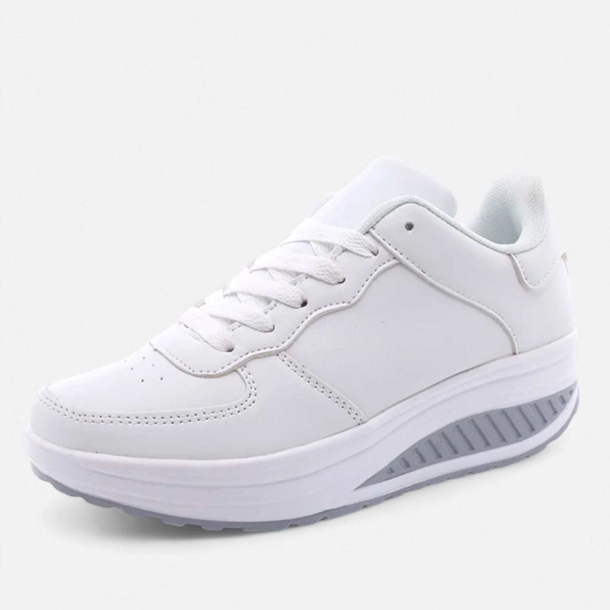 Volarno | Women’s Leather Wedge Sneakers Édition Élégance