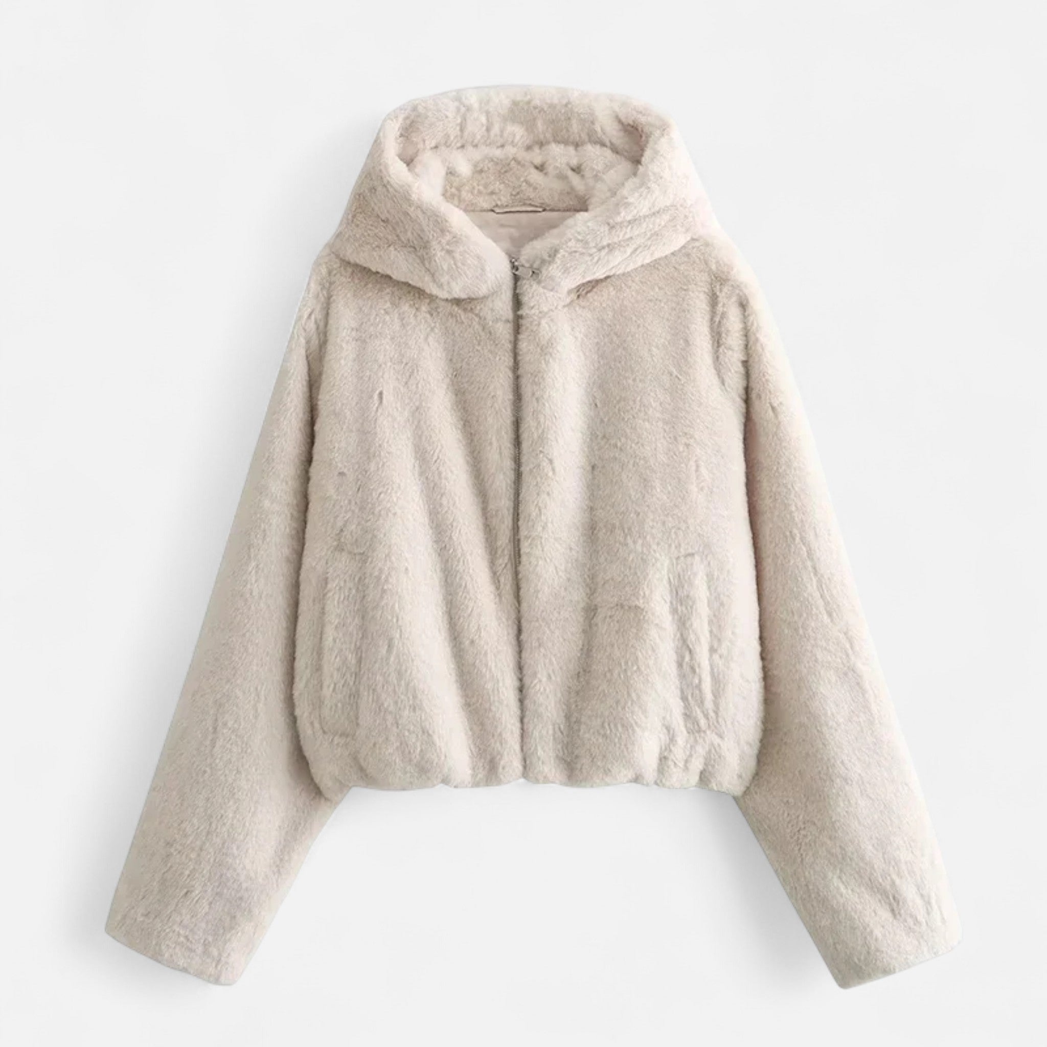 Volarno | Women’s Hooded Faux Fur Coat – Winter Luxe Comfort
