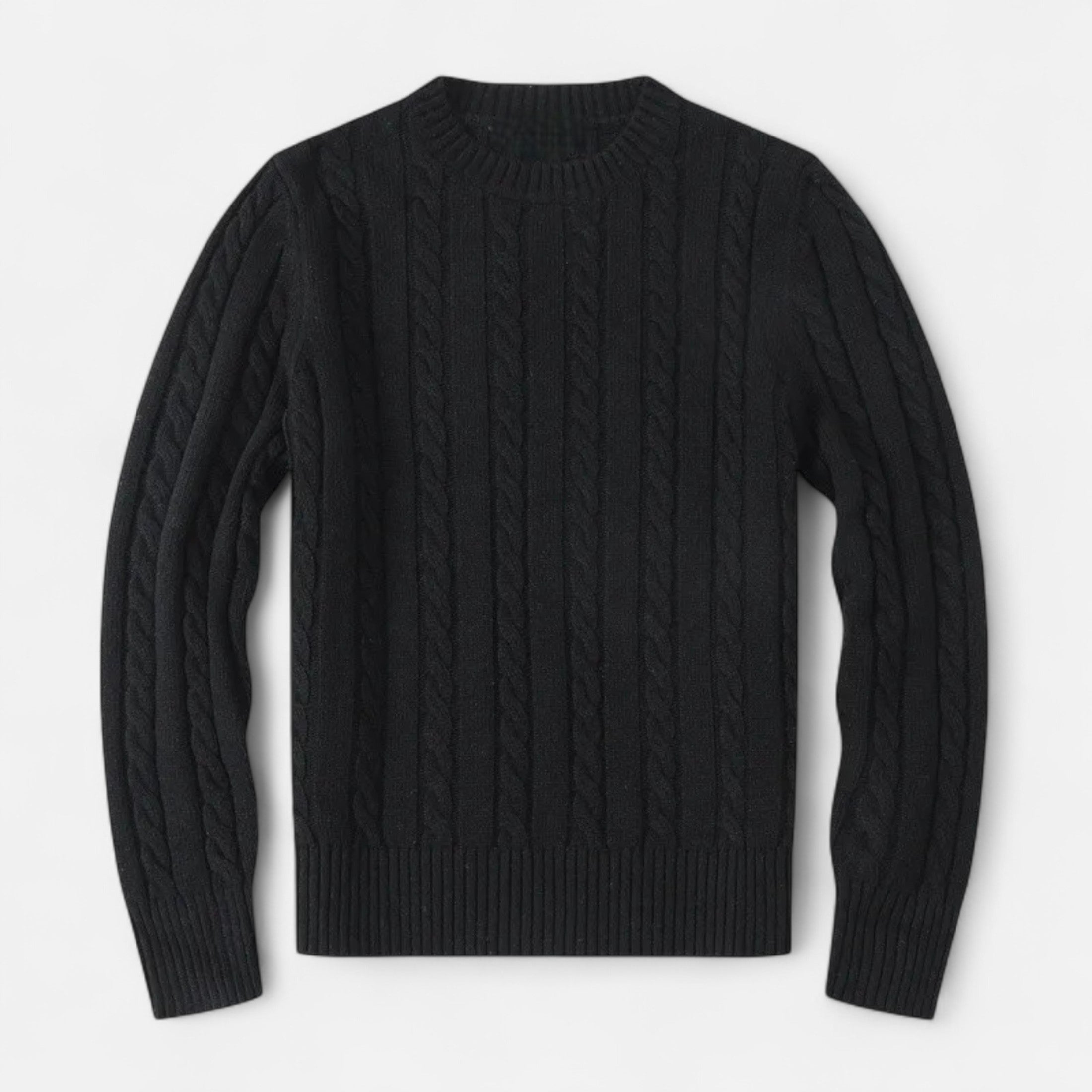 Volarno | Men’s Cotton Blend Sweater – Timeless Round Neck Style