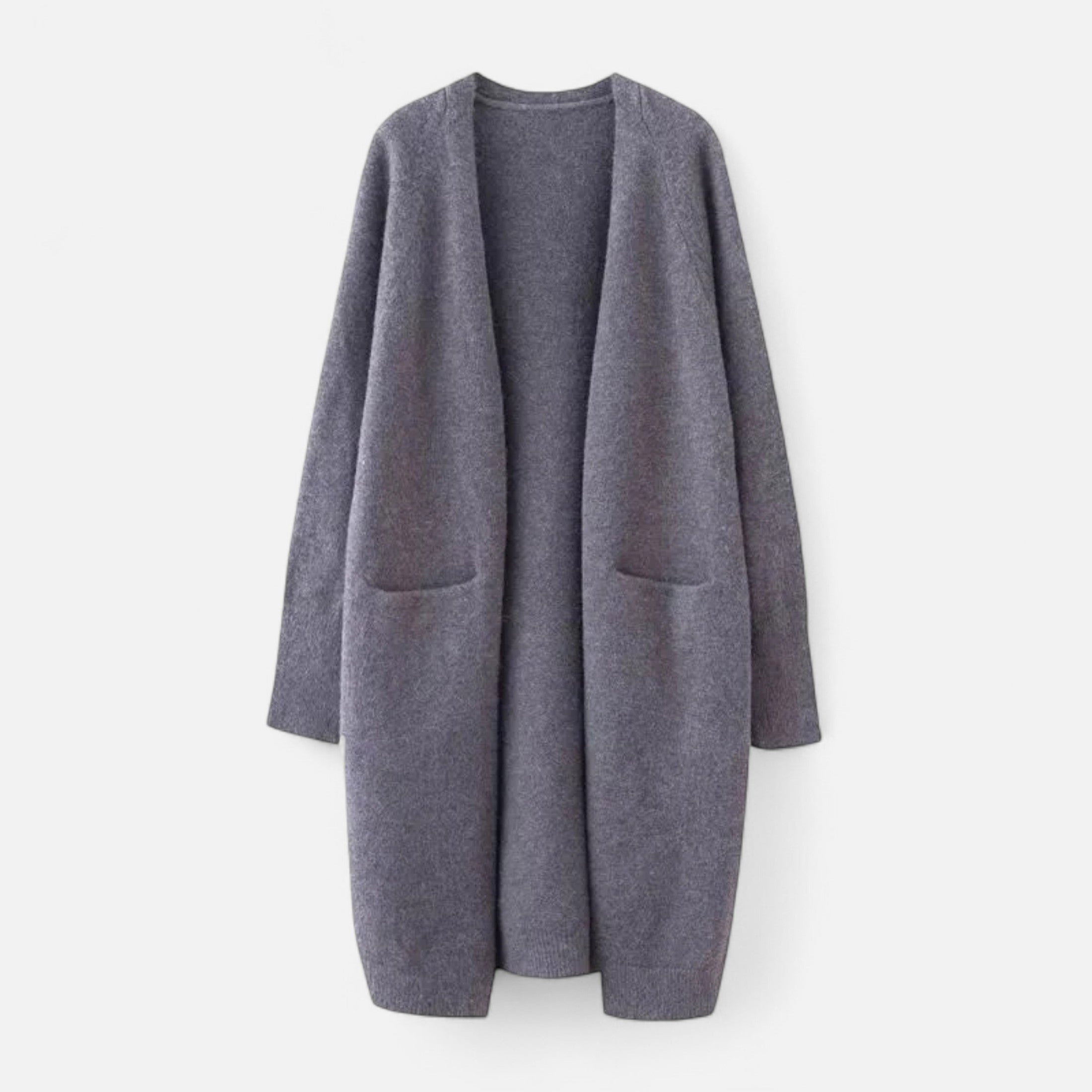 Volarno | Women’s Thick Knit Cardigan – V-Neck Autumn Warmth