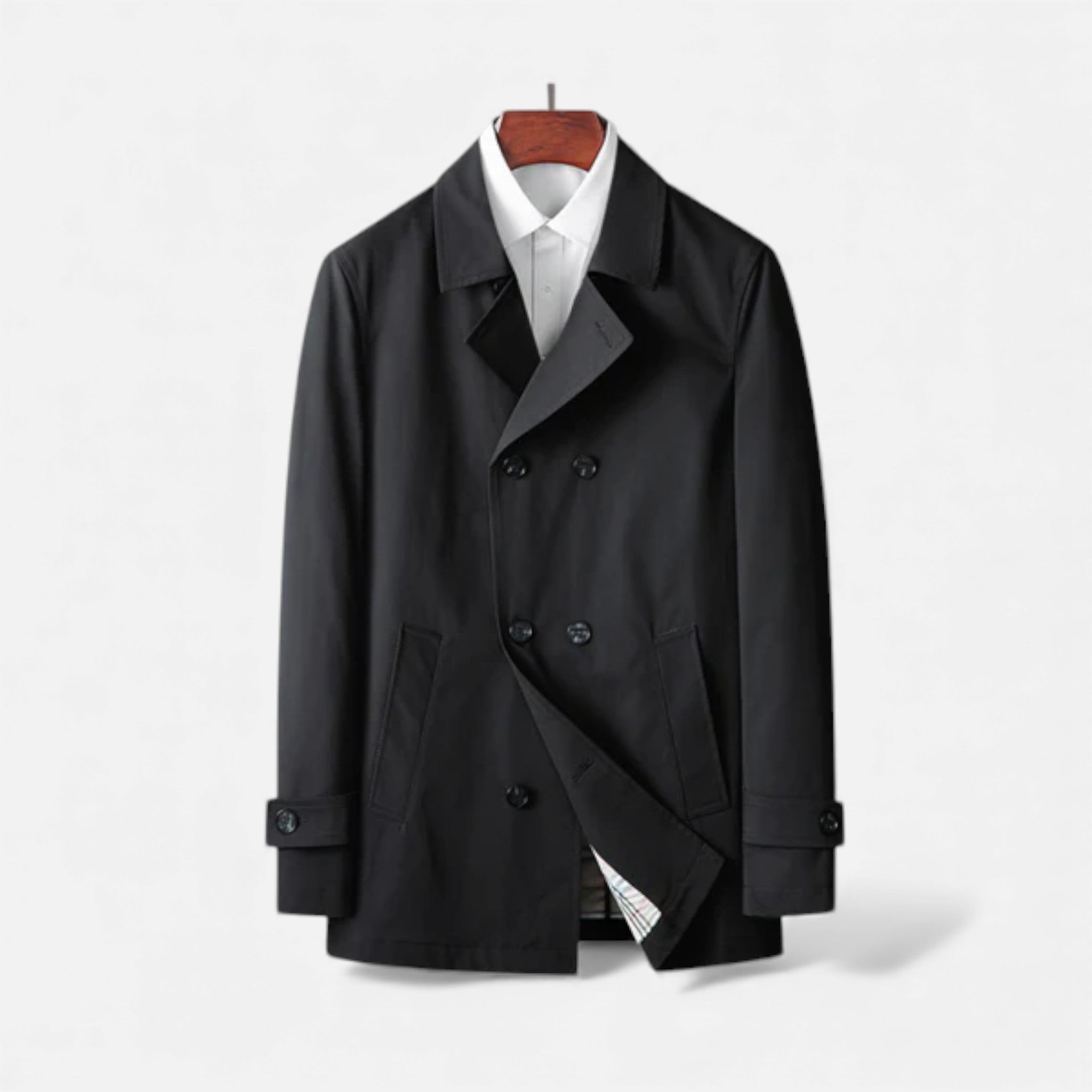 Volarno | Men’s Classic Trench Coat – Ephraim Edition