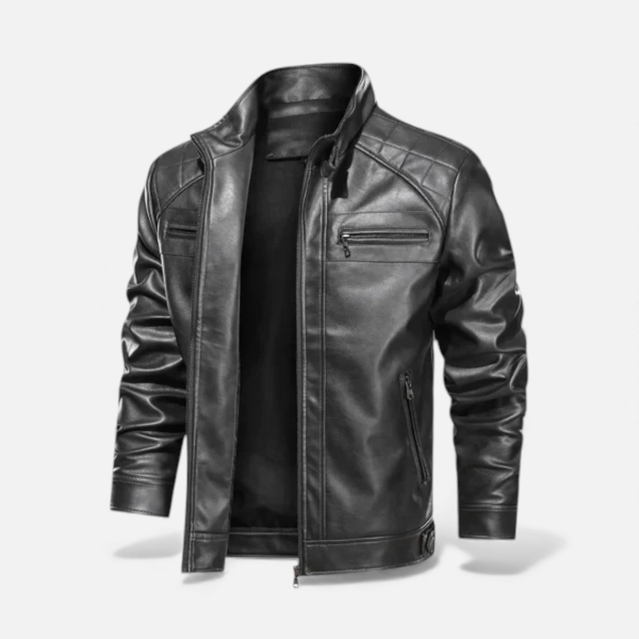 Volarno | Men’s Leather Biker Jacket – Cornelius Edition