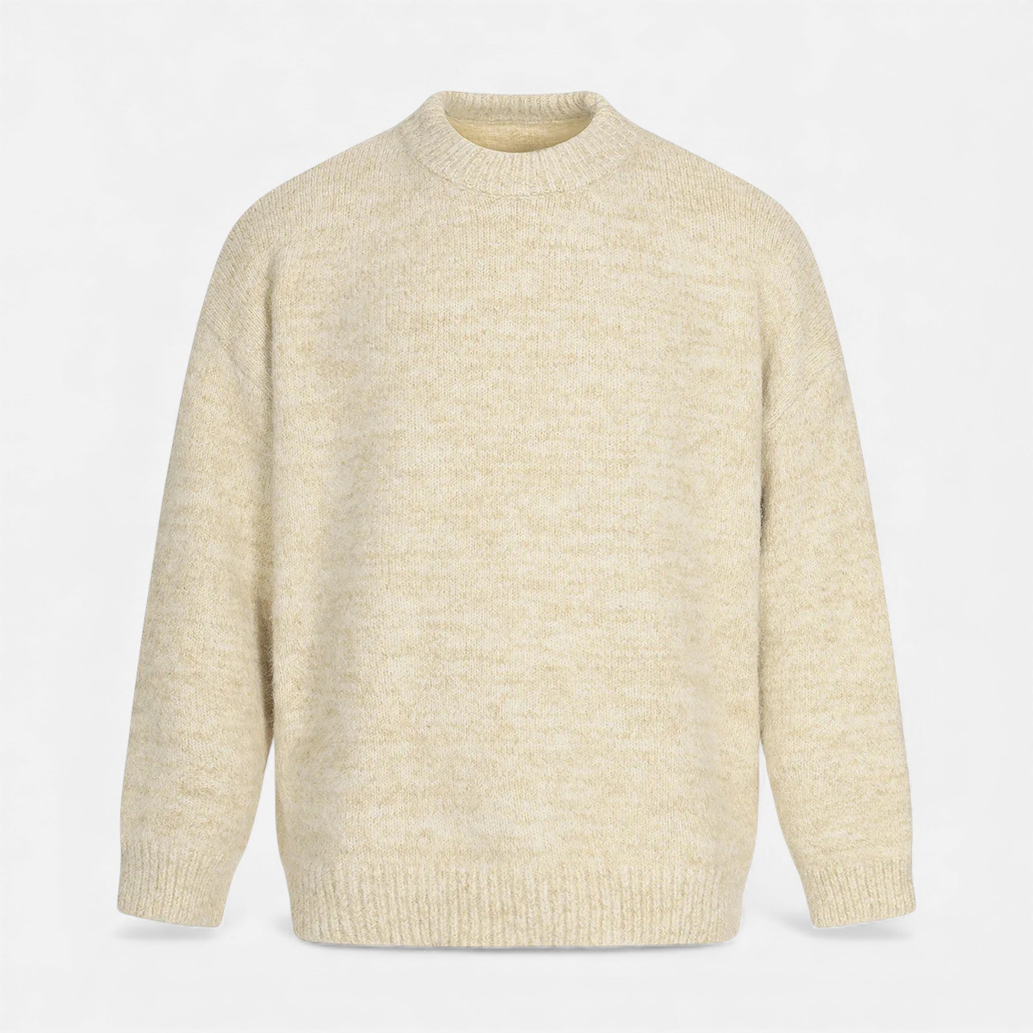 Volarno | Men’s Wool-Effect Crew Neck Sweater