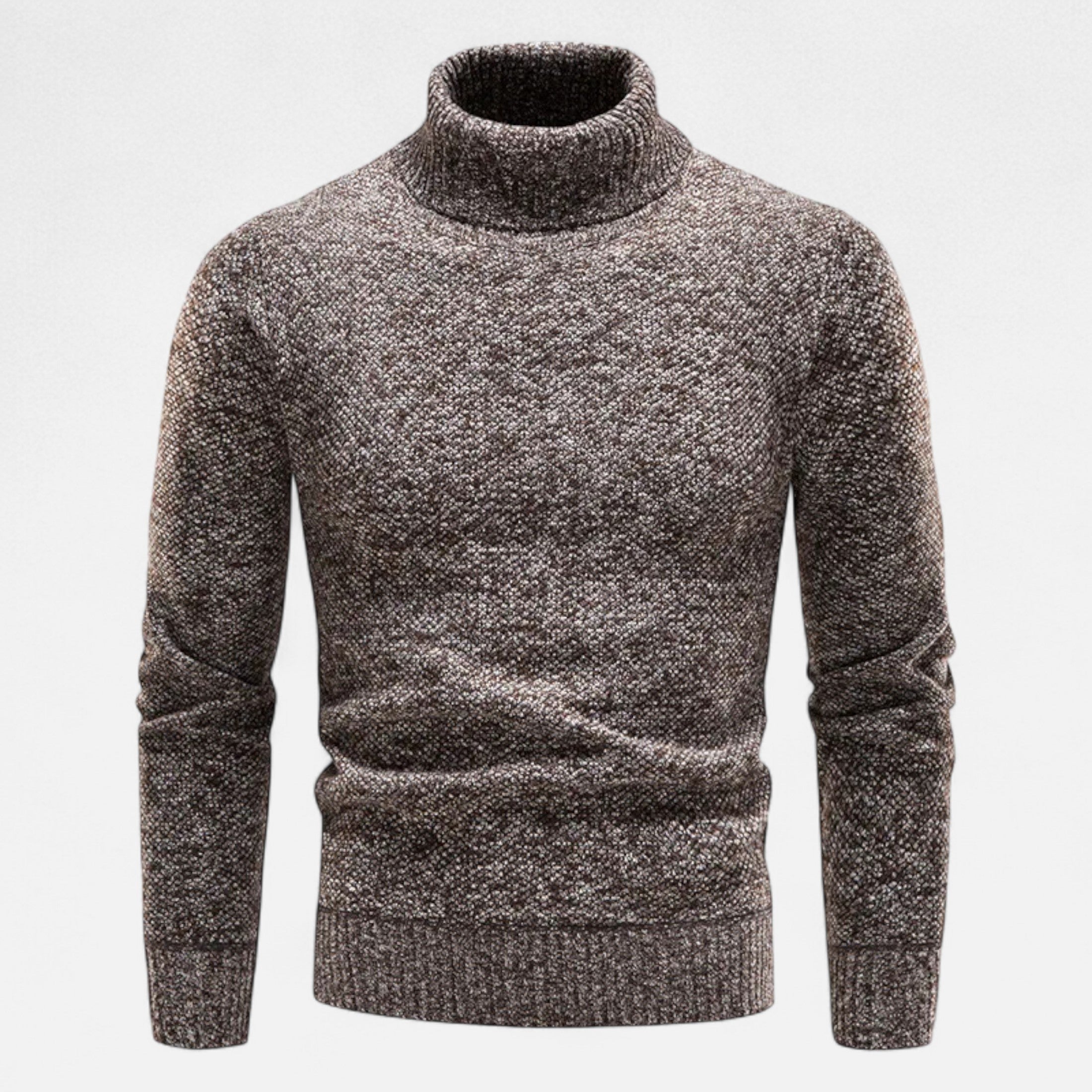 Volarno | Men’s Knitted Turtleneck Sweater – Thick Winter Warmth