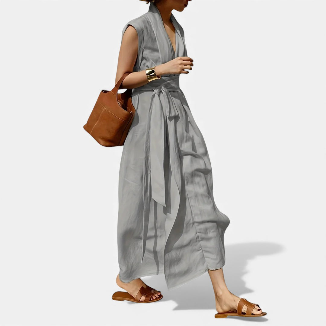 Volarno | Women’s Sleeveless Dress – Heritage Linen Style