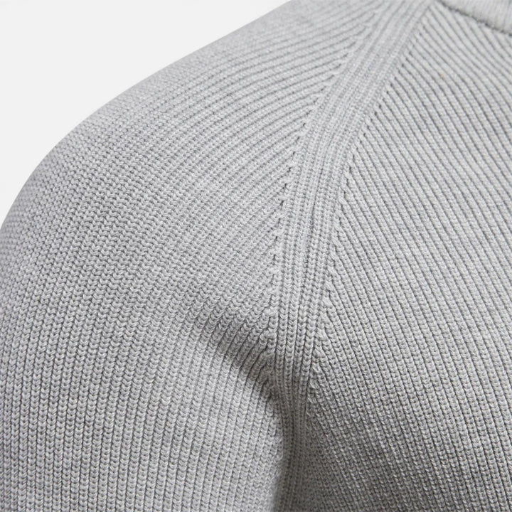 Volarno | Men’s Cotton Zip Sweater – Refined Knitwear for the Season