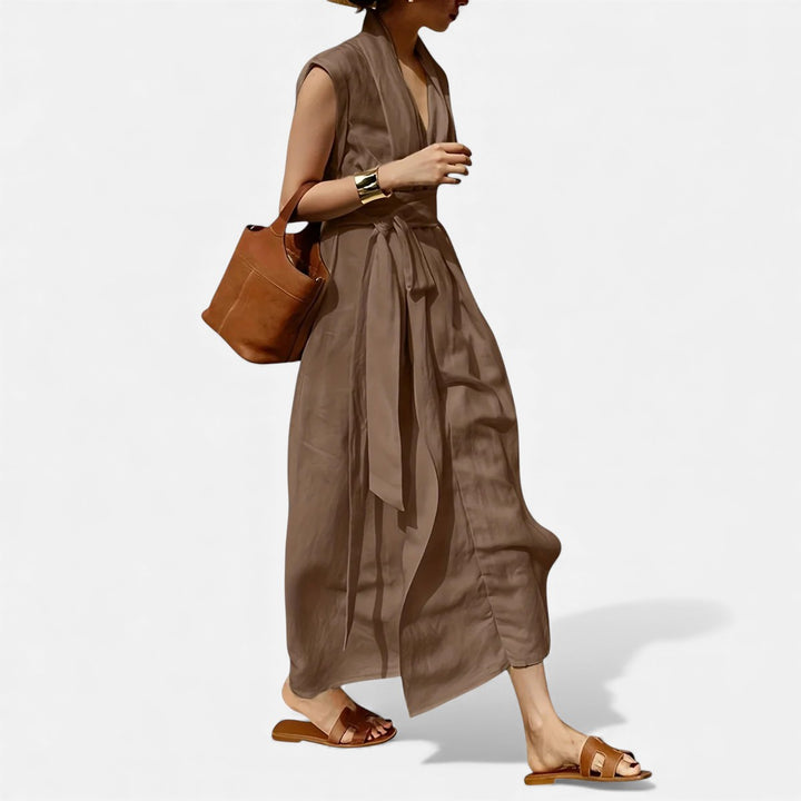 Volarno | Women’s Sleeveless Dress – Heritage Linen Style