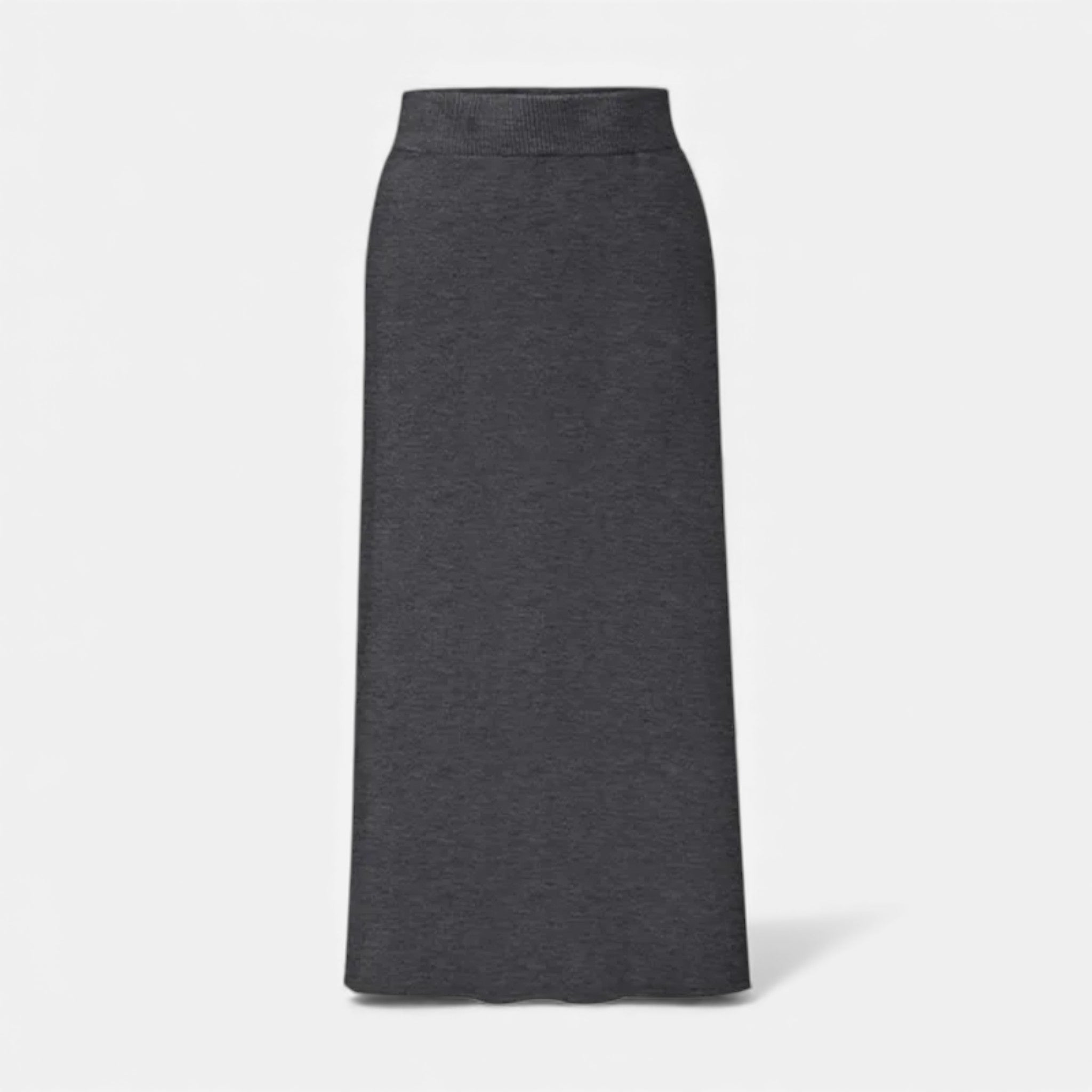 Volarno | Women’s Wool A-Line Split Midi Skirt