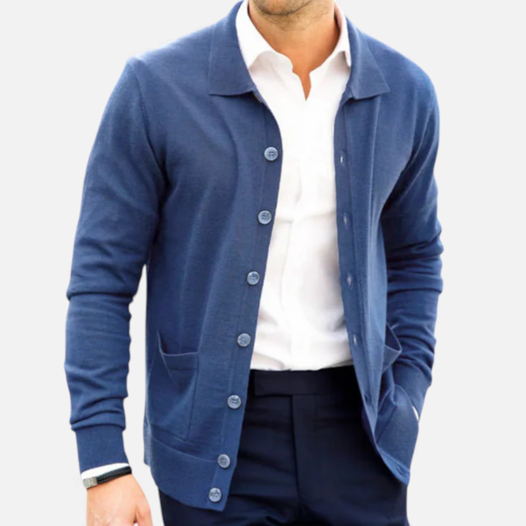 Volarno | Men’s Polo Cardigan – Morley Edition