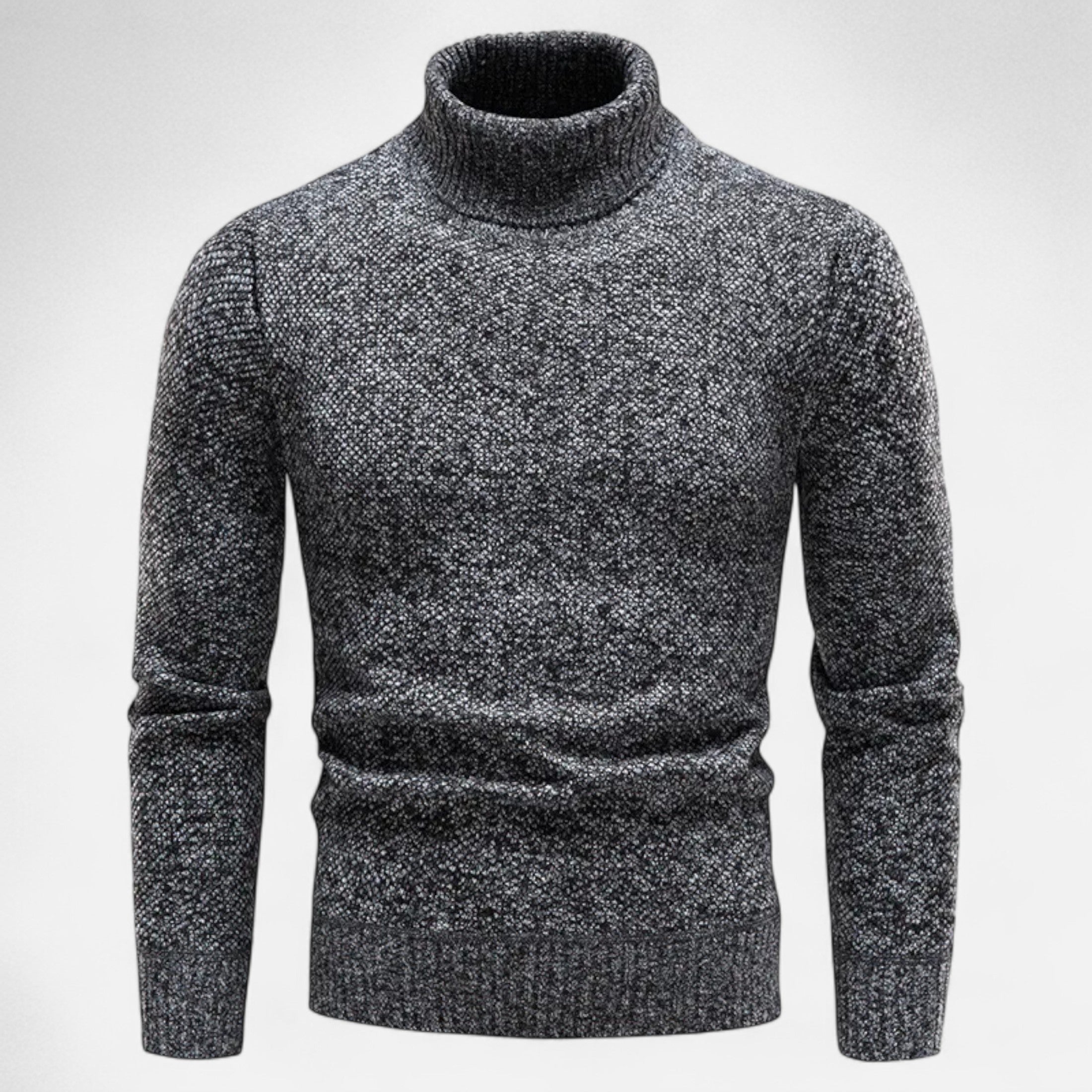 Volarno | Men’s Knitted Turtleneck Sweater – Thick Winter Warmth