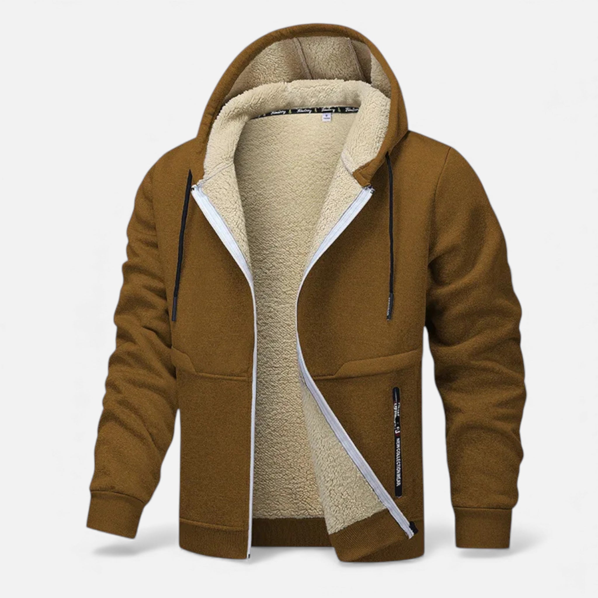 Volarno | Men’s Fleece-Lined Winter Hoodie Jacket