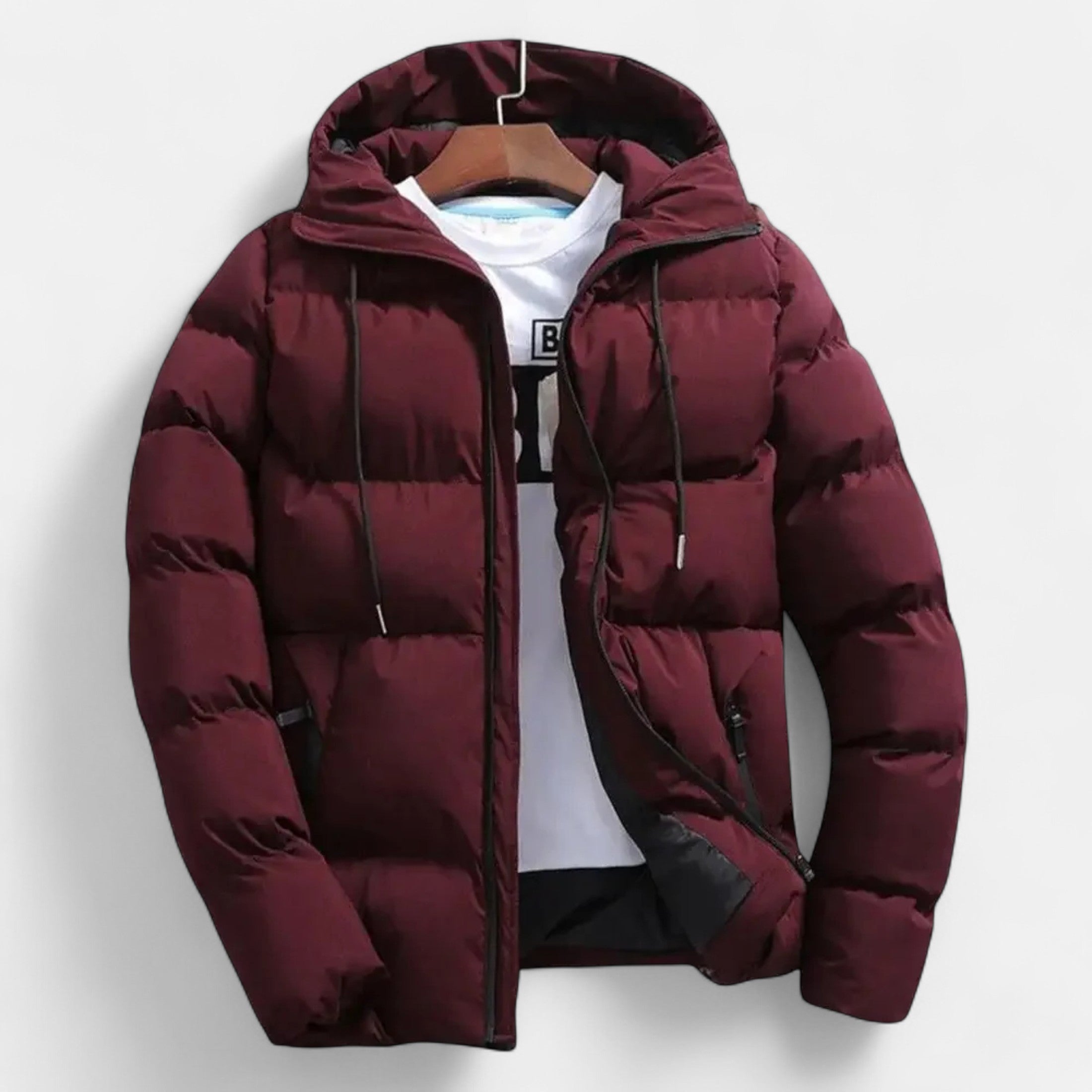 Volarno | Men’s Hooded Puffer Jacket – Timeless Cold Weather Layer