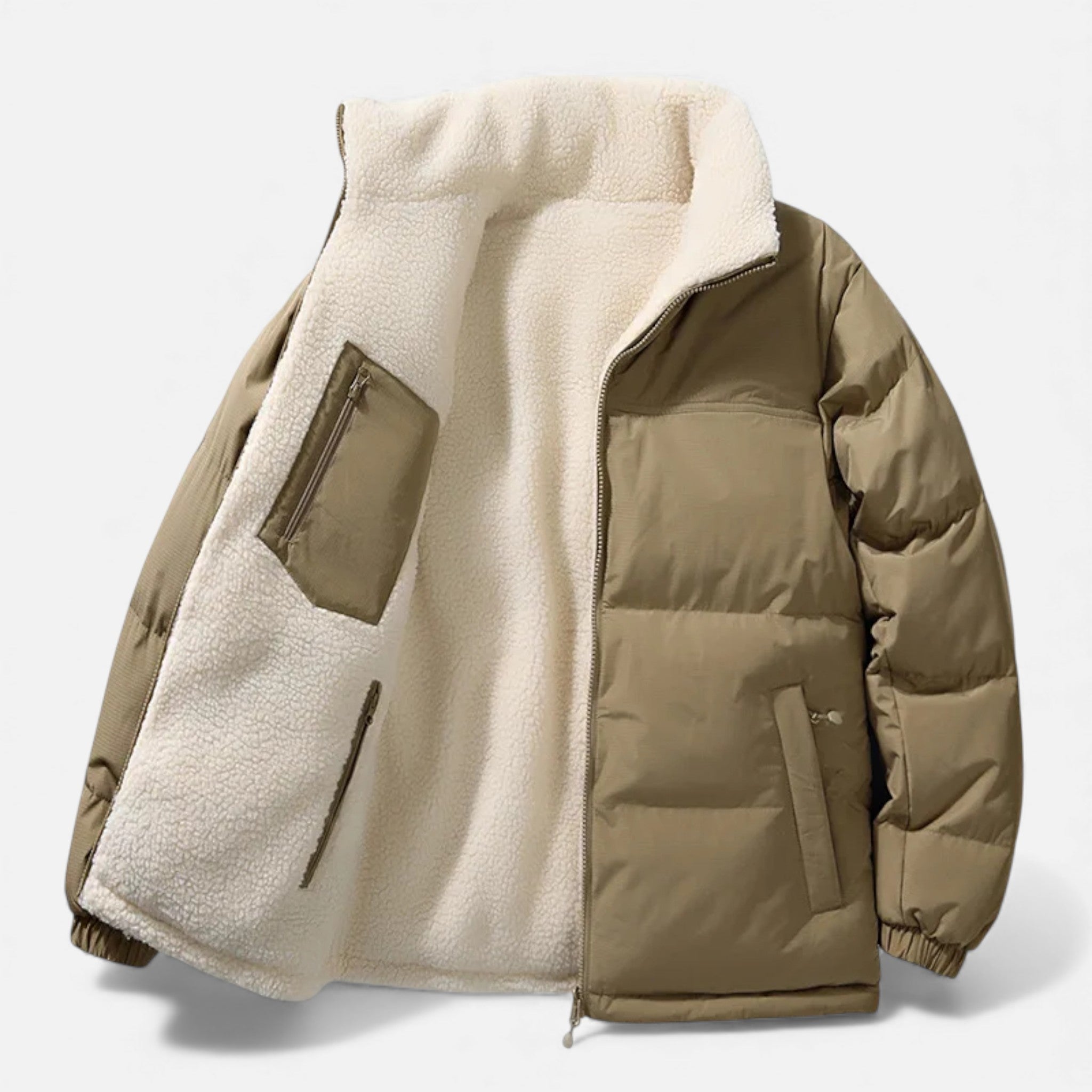Volarno | Men’s Plush-Lined Thick Winter Puffer Jacket