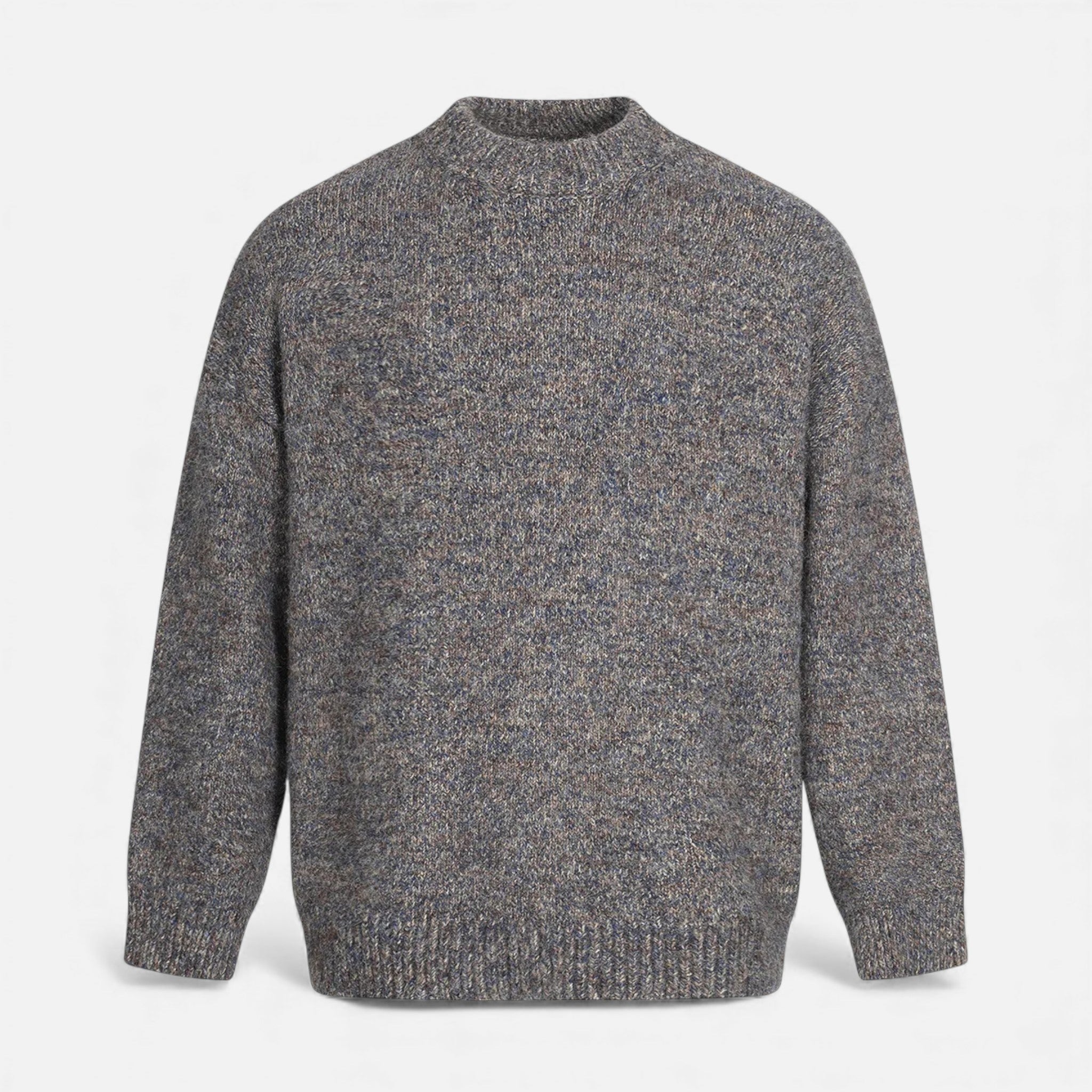 Volarno | Men’s Wool-Effect Crew Neck Sweater