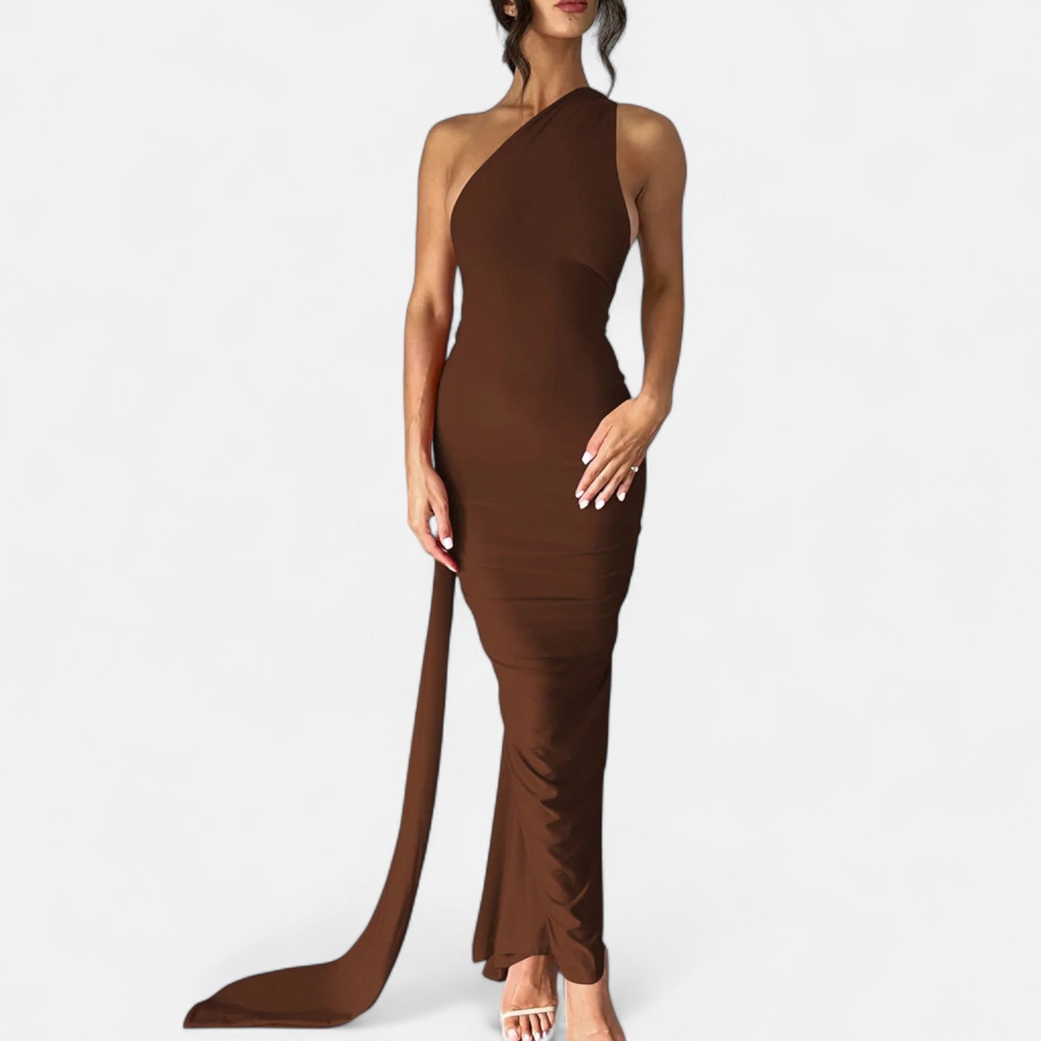 Volarno | Women’s Backless Scarf-Tie Evening Dress