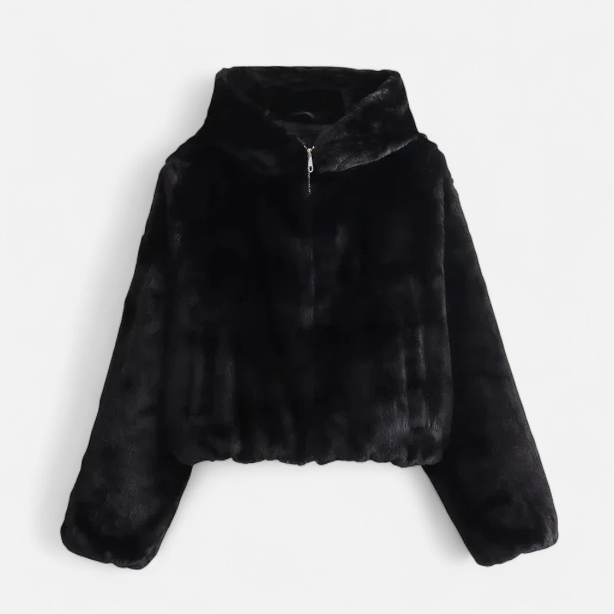 Volarno | Women’s Hooded Faux Fur Coat – Winter Luxe Comfort