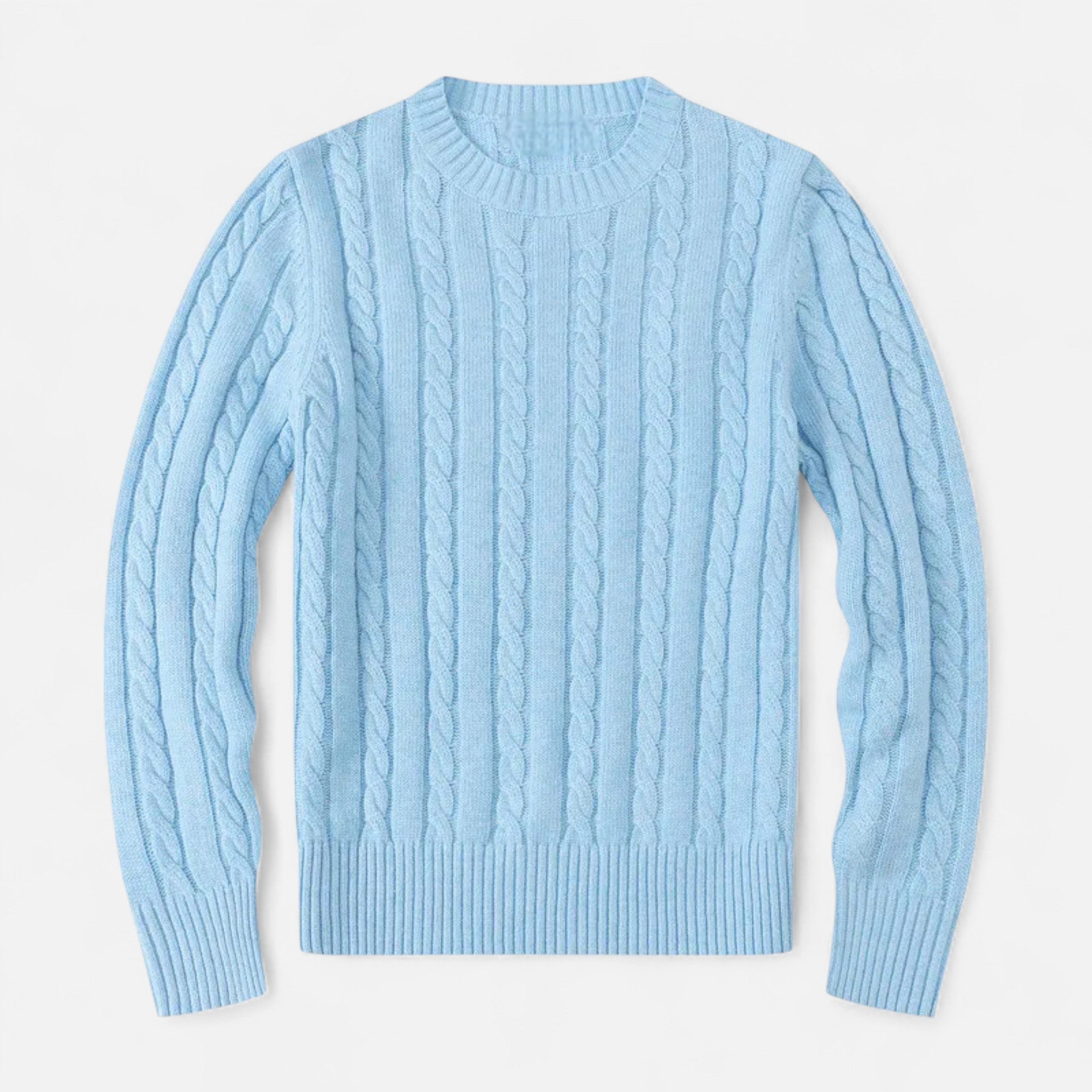 Volarno | Men’s Cotton Blend Sweater – Timeless Round Neck Style
