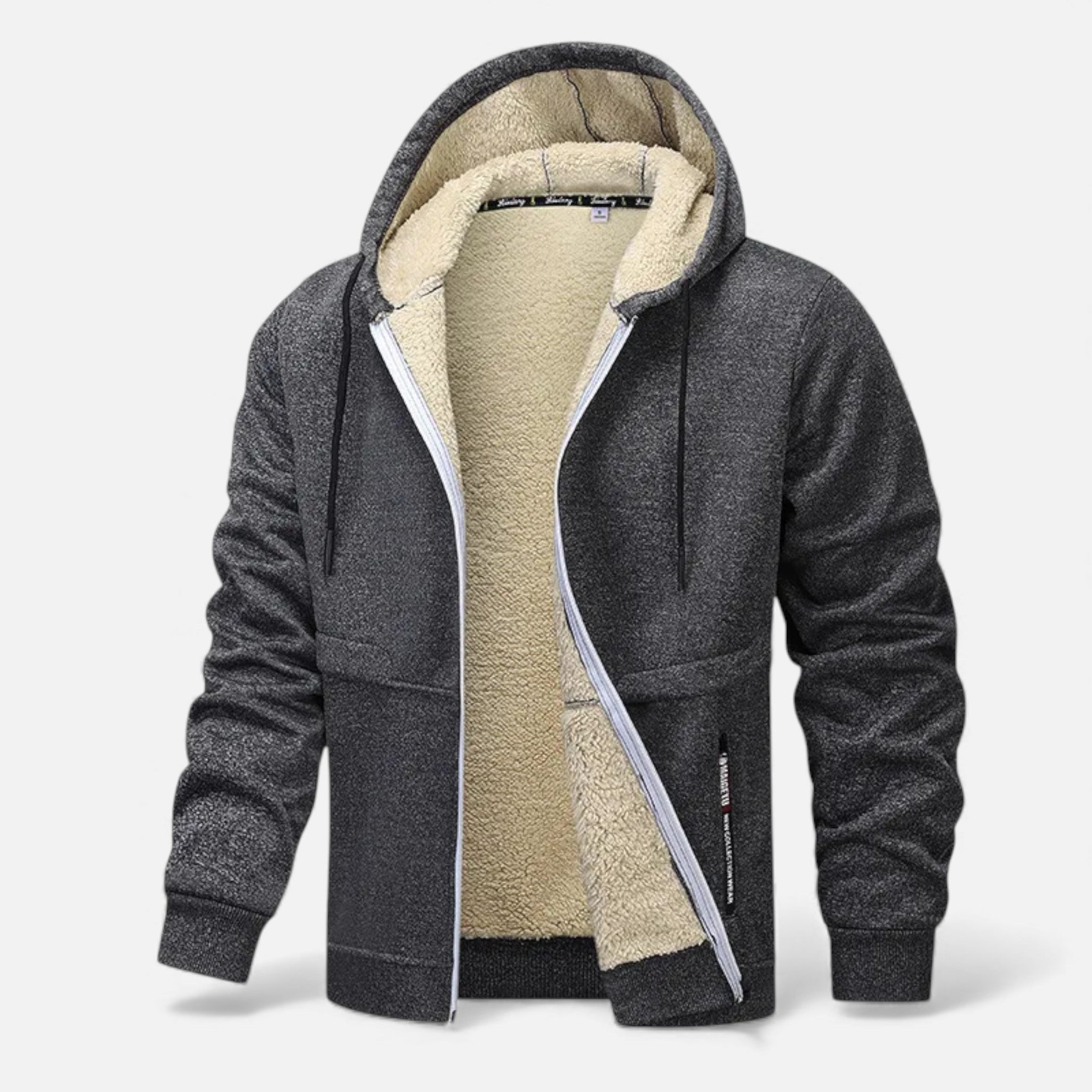Volarno | Men’s Fleece-Lined Winter Hoodie Jacket