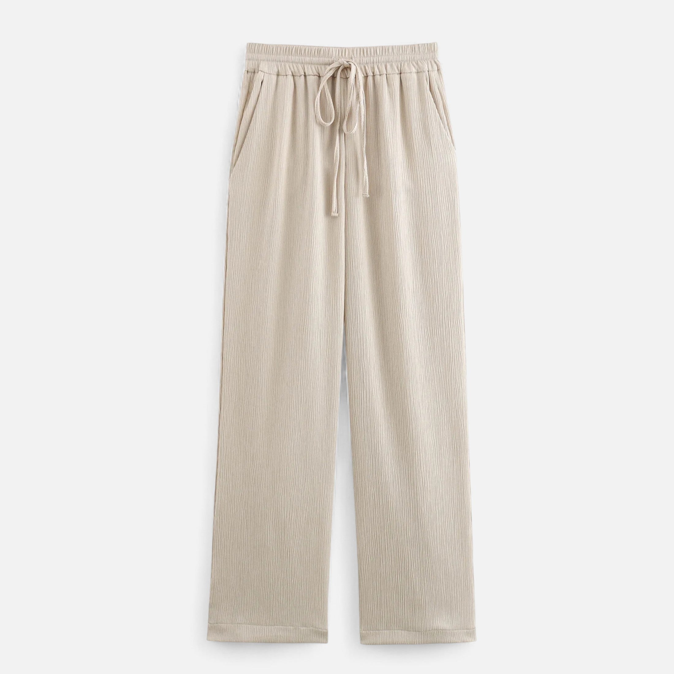 Volarno | Women’s Wrinkled Suit Jacket & Pants Set – Sculpted Autumn Elegance