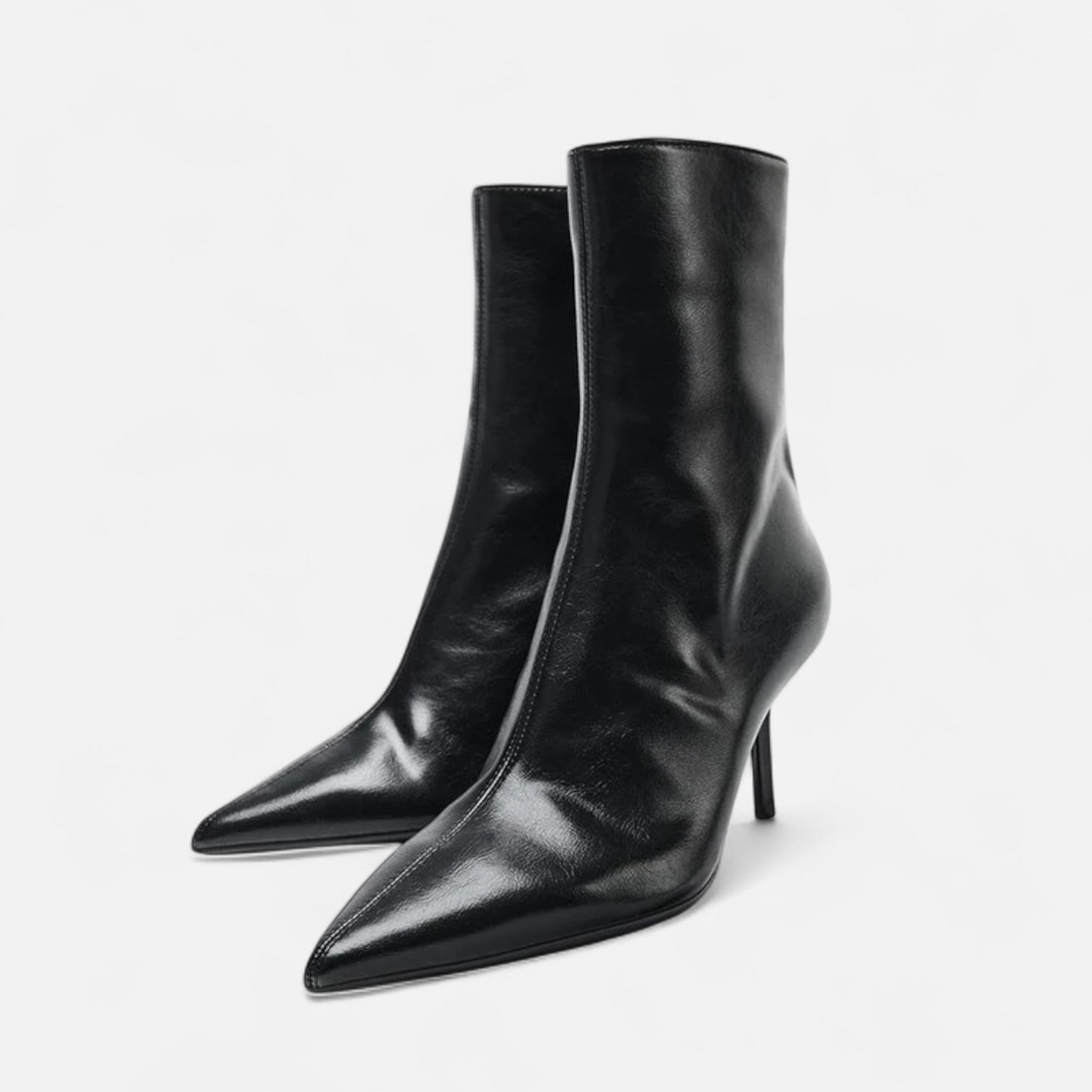 Volarno | Women’s Pointed-Toe Heeled Boots – Retro Luxe Flair