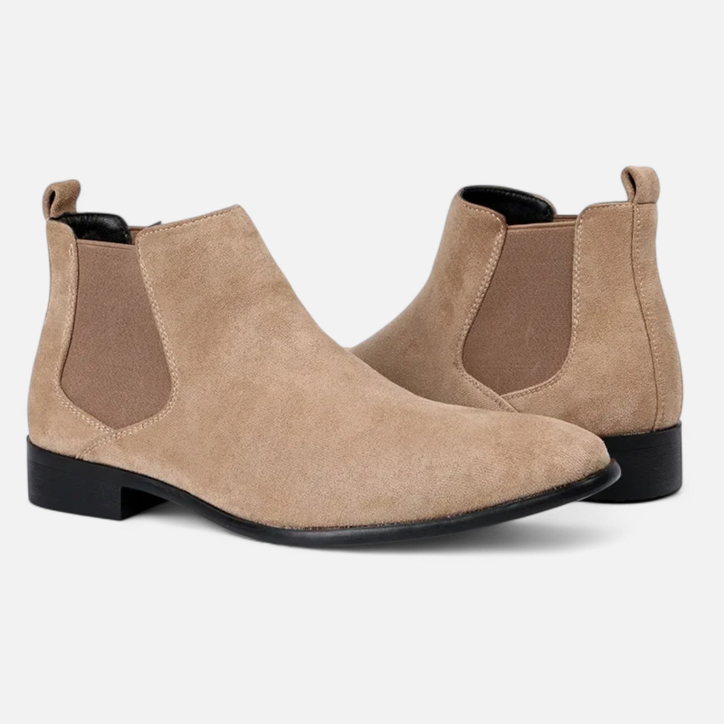 Volarno | Men’s Suede Square-Toe Chelsea Boots