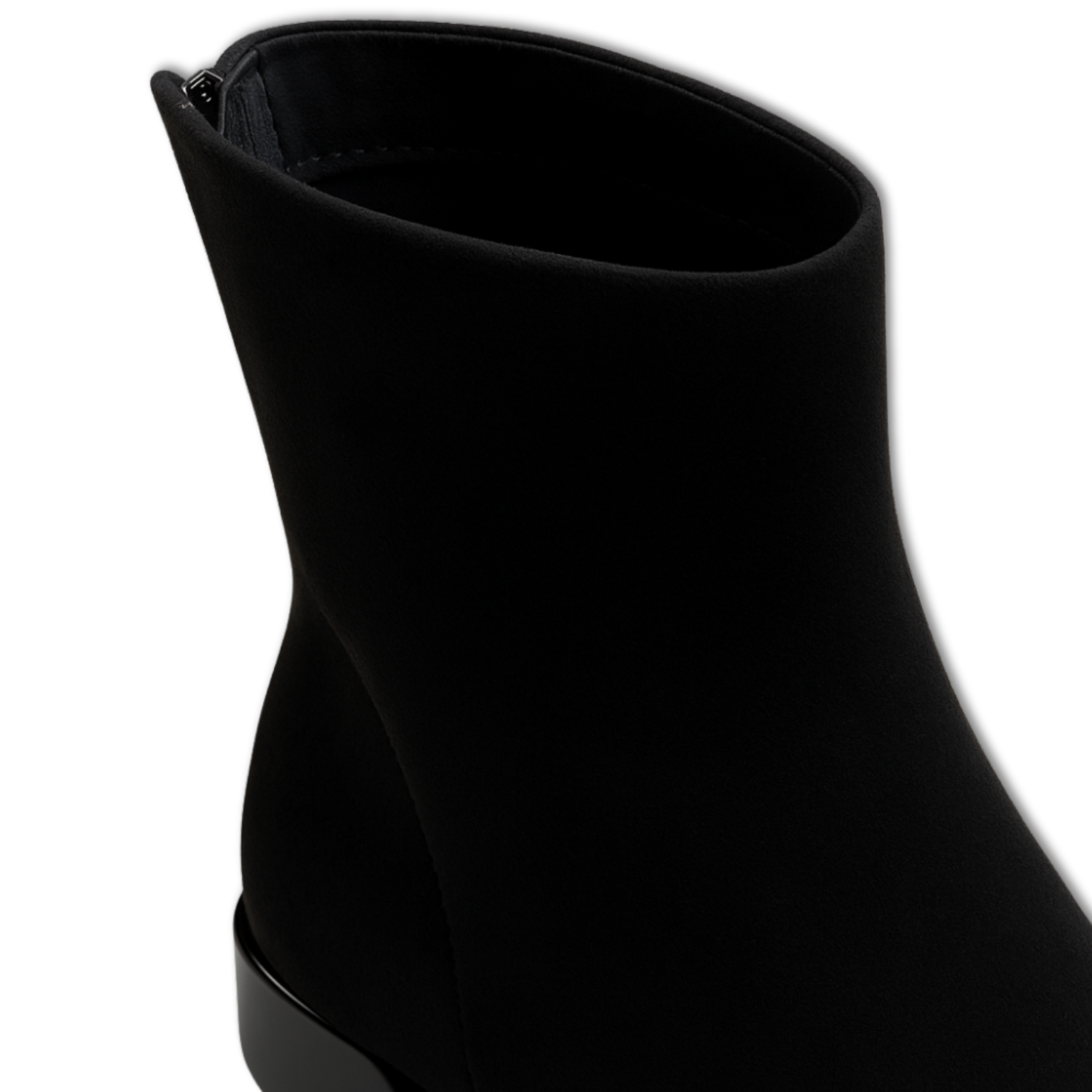 Volarno | Ankle Boots Women Chunky Mid Heels Suede Pointed Toe