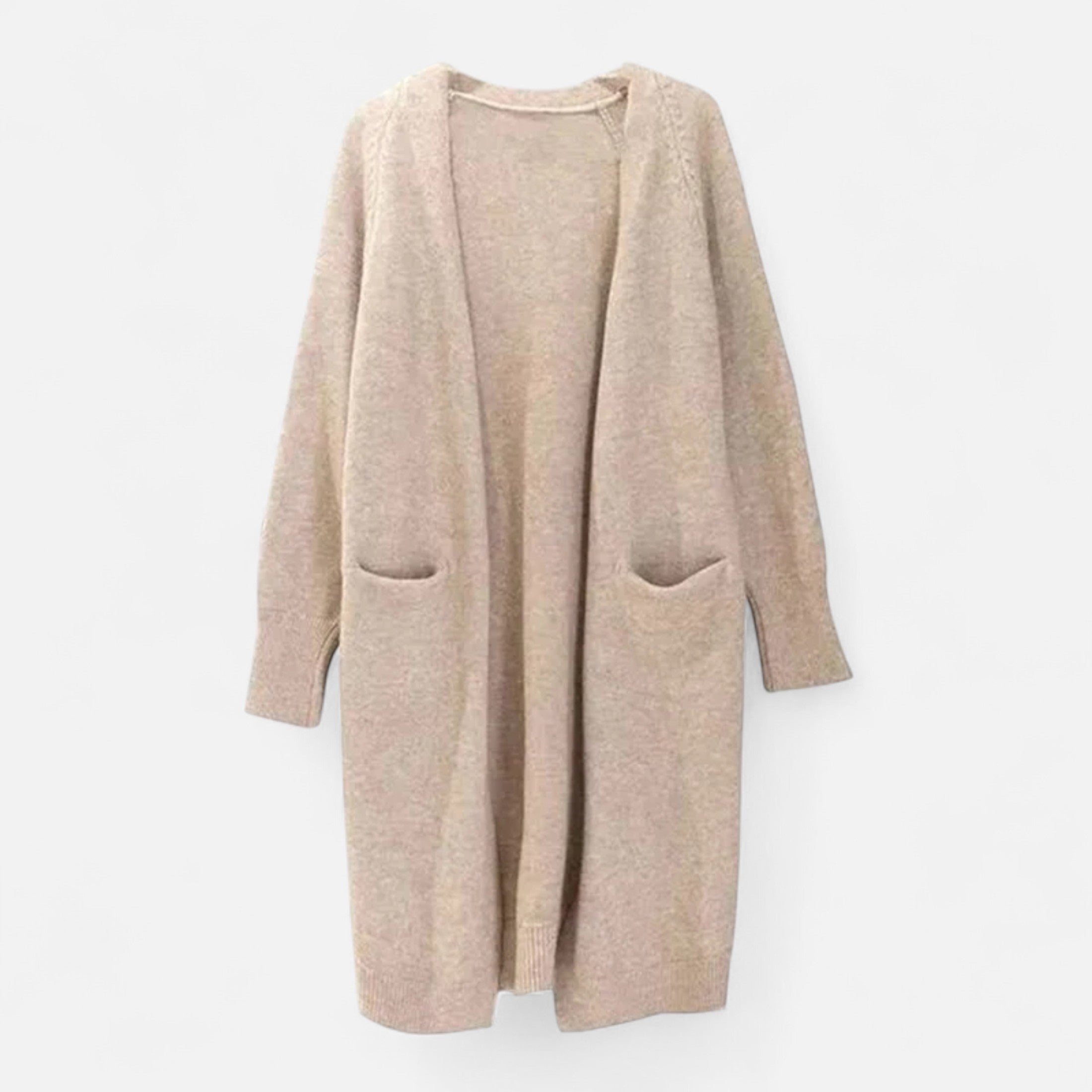 Volarno | Women’s Thick Knit Cardigan – V-Neck Autumn Warmth