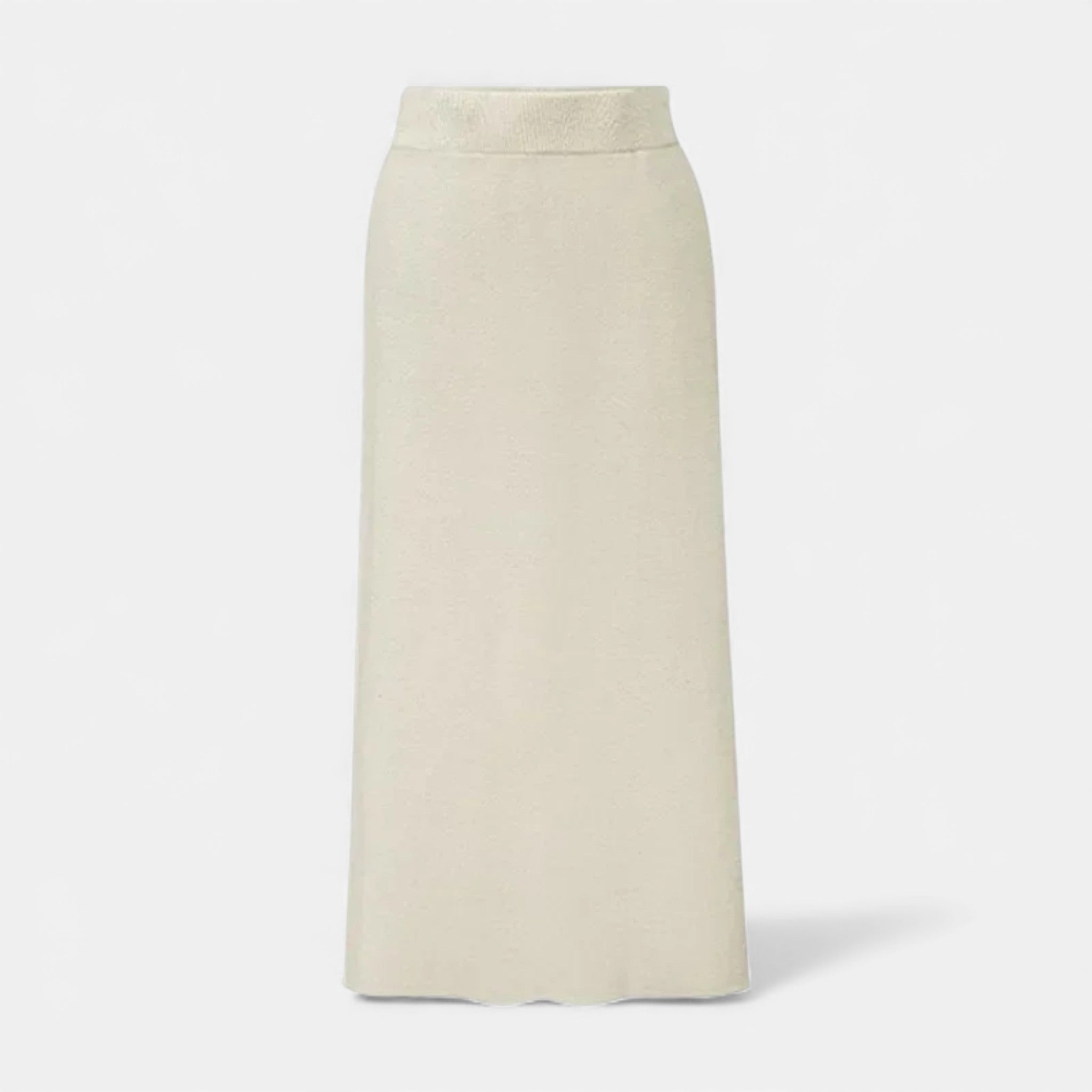 Volarno | Women’s Wool A-Line Split Midi Skirt
